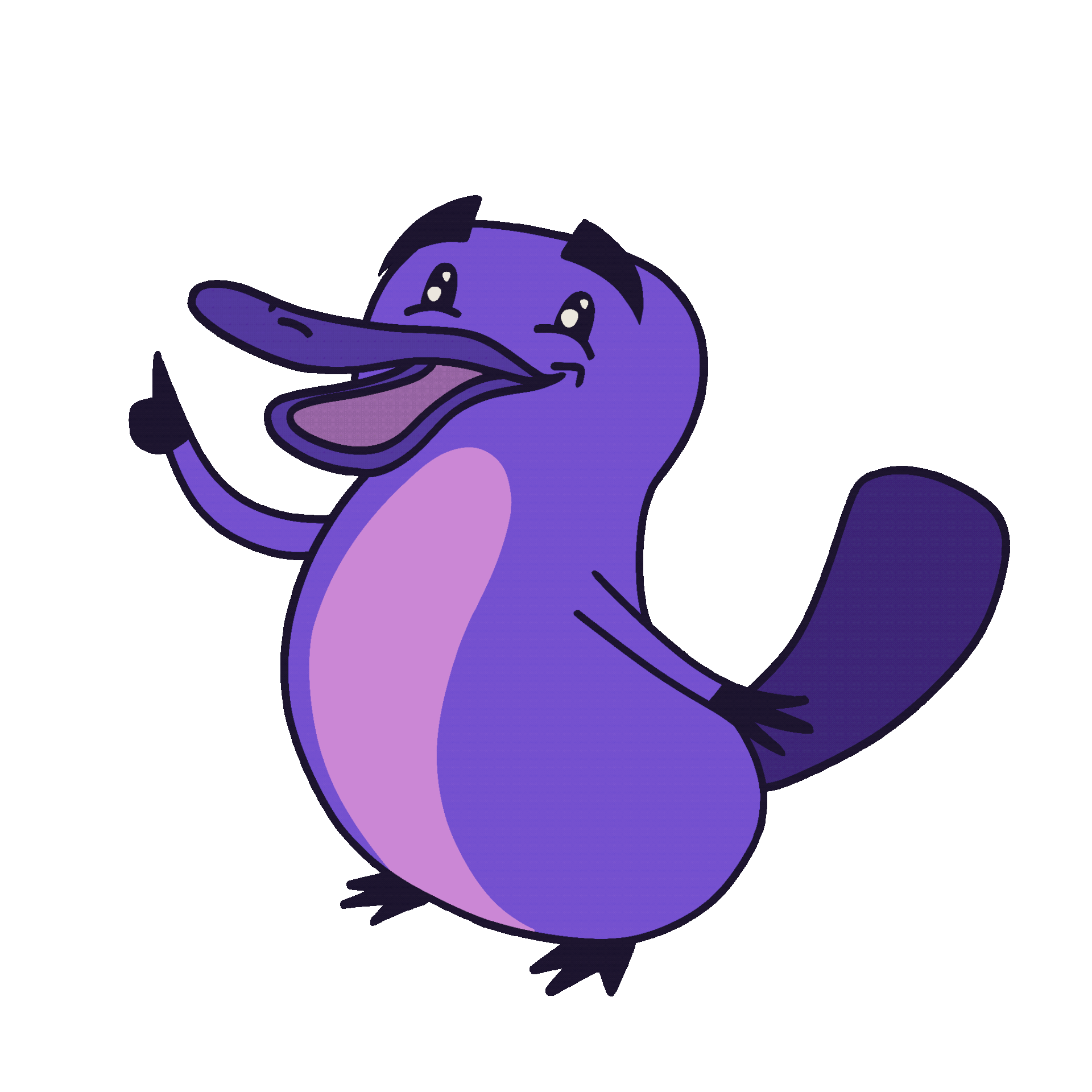 Peyton the Platypus - Pointing