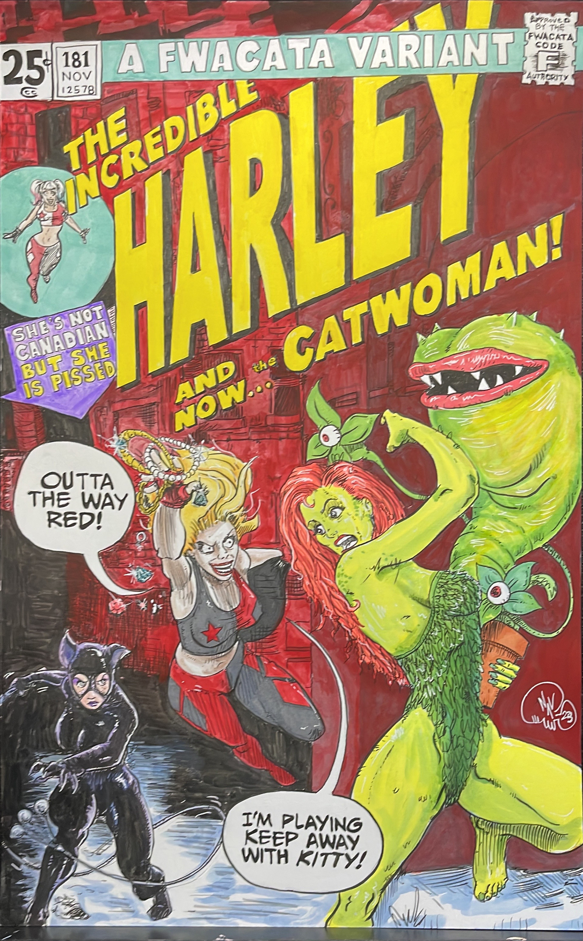 HULK 181 homage x Harley Quinn