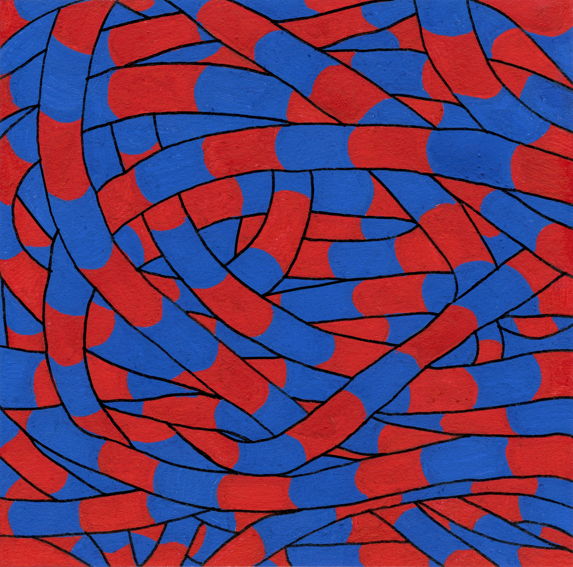 Acrylic, Pen on Paper