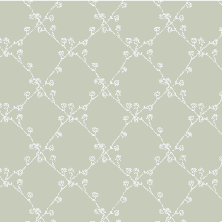 Rose Silhouette Trellis