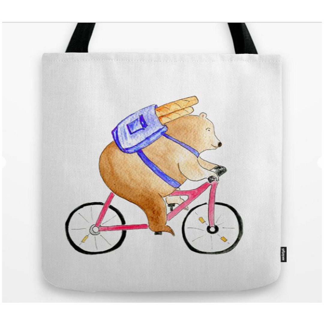 delivering the bread tote