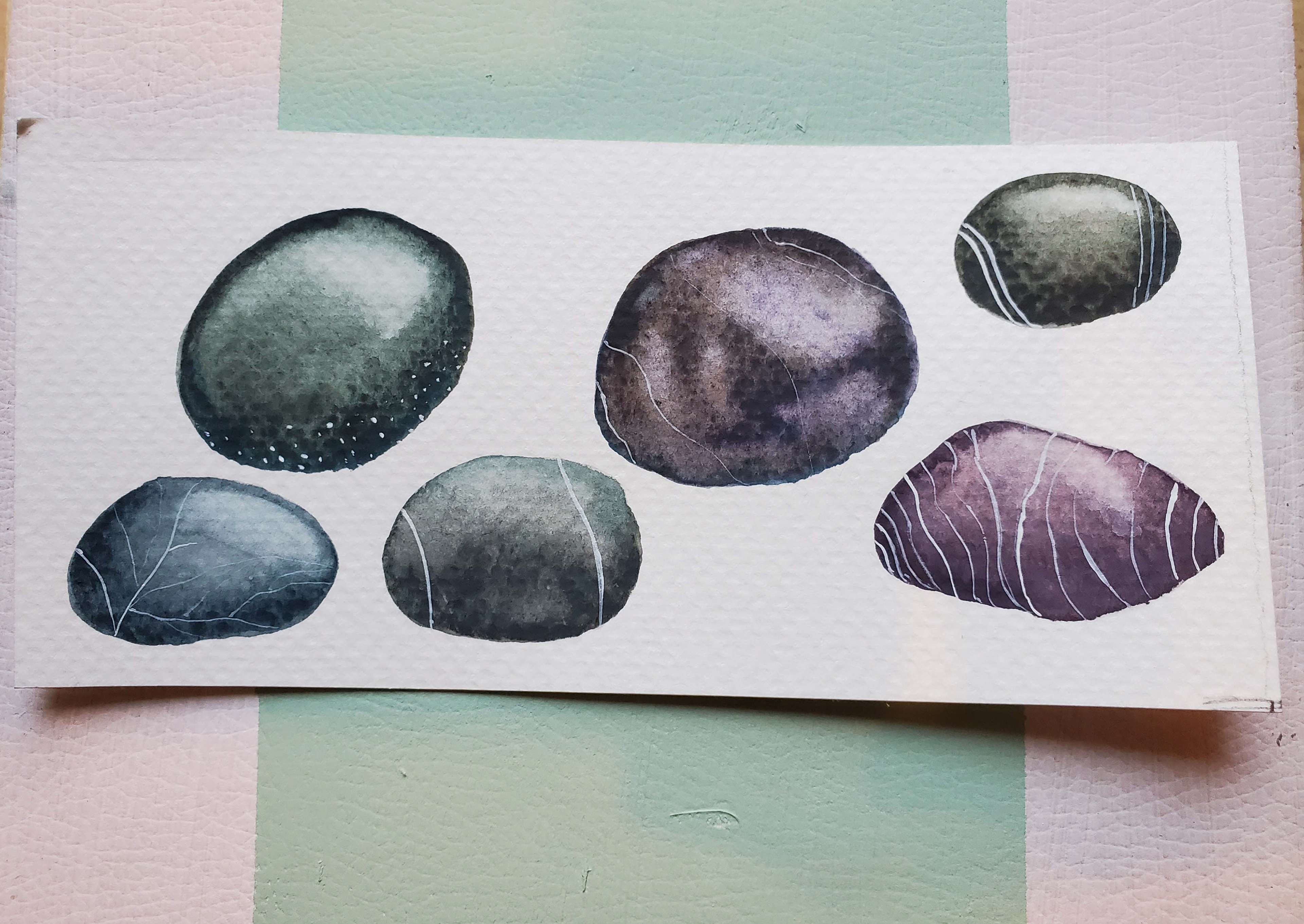 watercolour stones a la natasha newton art