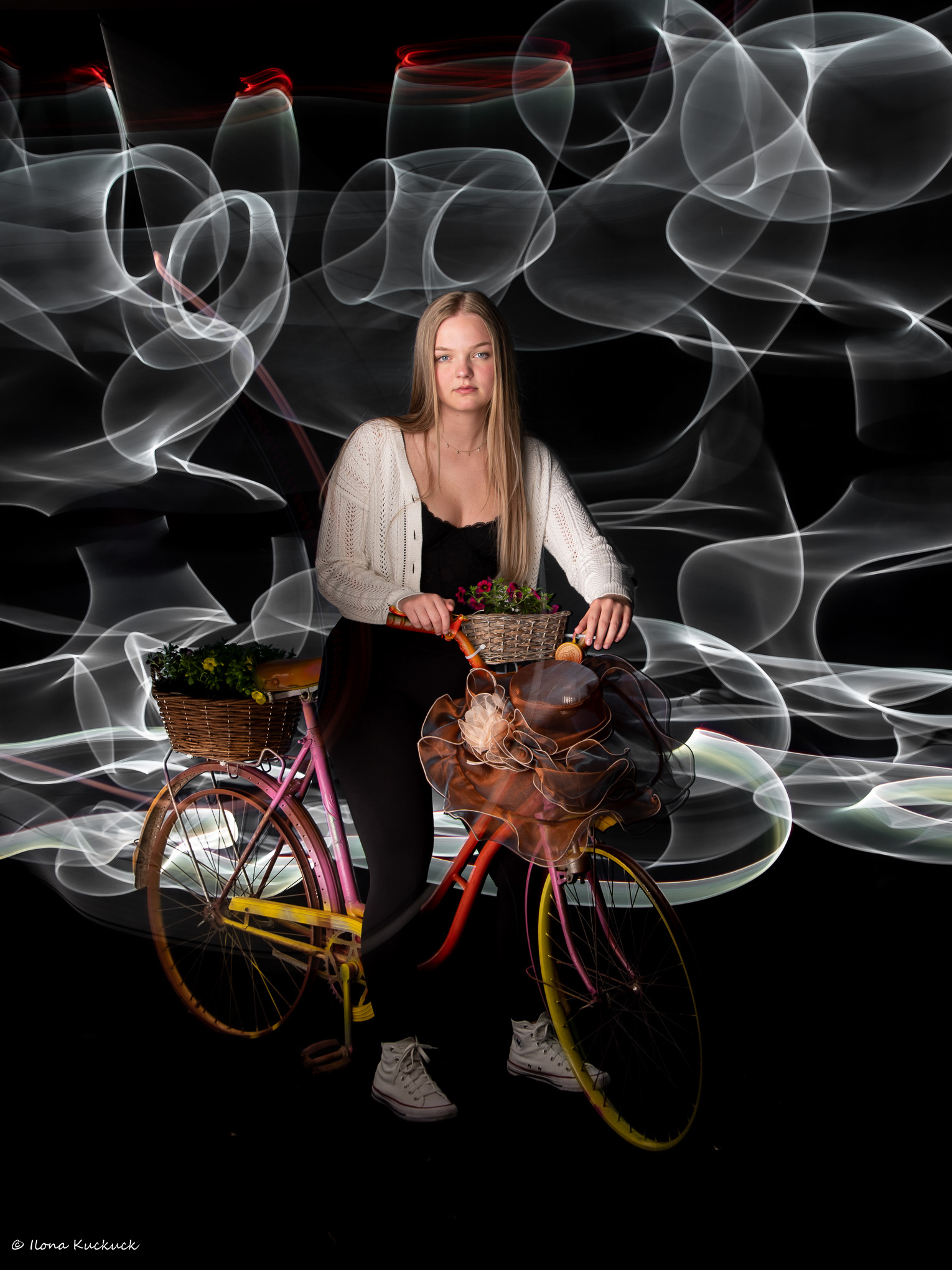 Anna mit Fahrrad