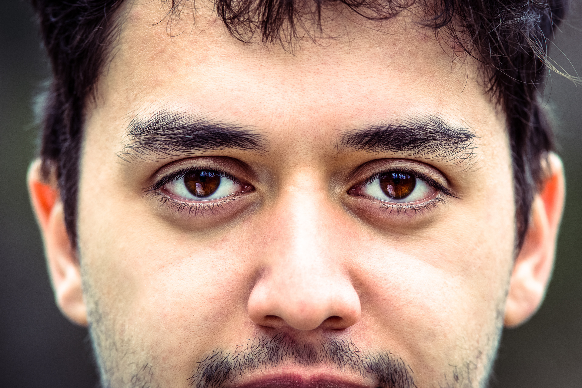 Braune Augen