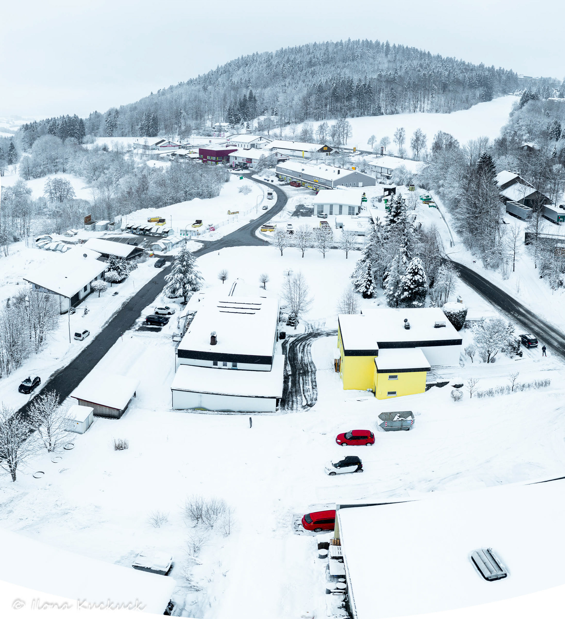 Winter im Gewerbegebiet