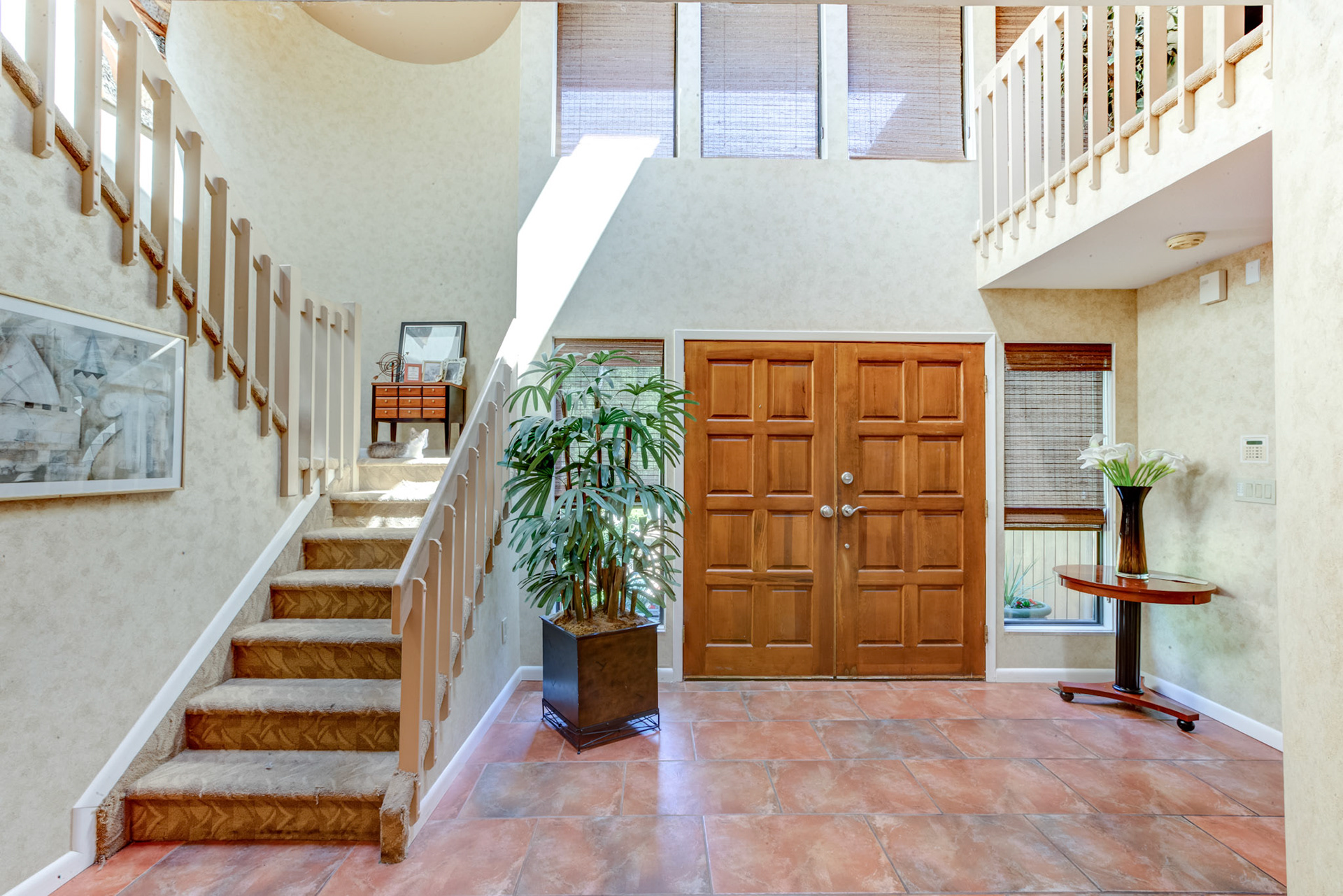 Real estate photo of home entrance