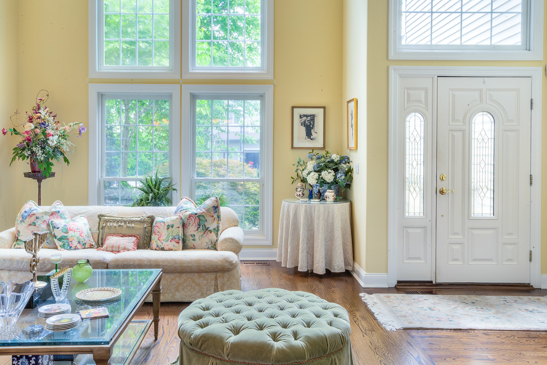 Traditional decor in home on Long Island