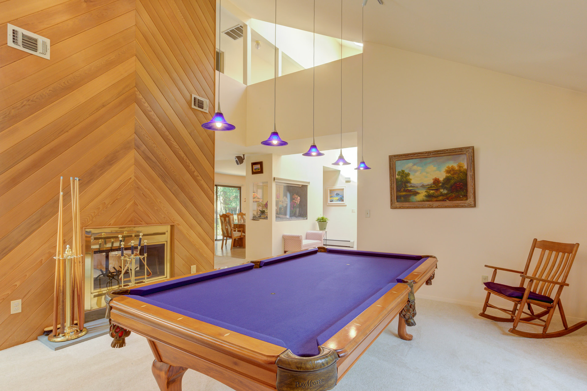 Billiards room in The Hamptons on Long Island