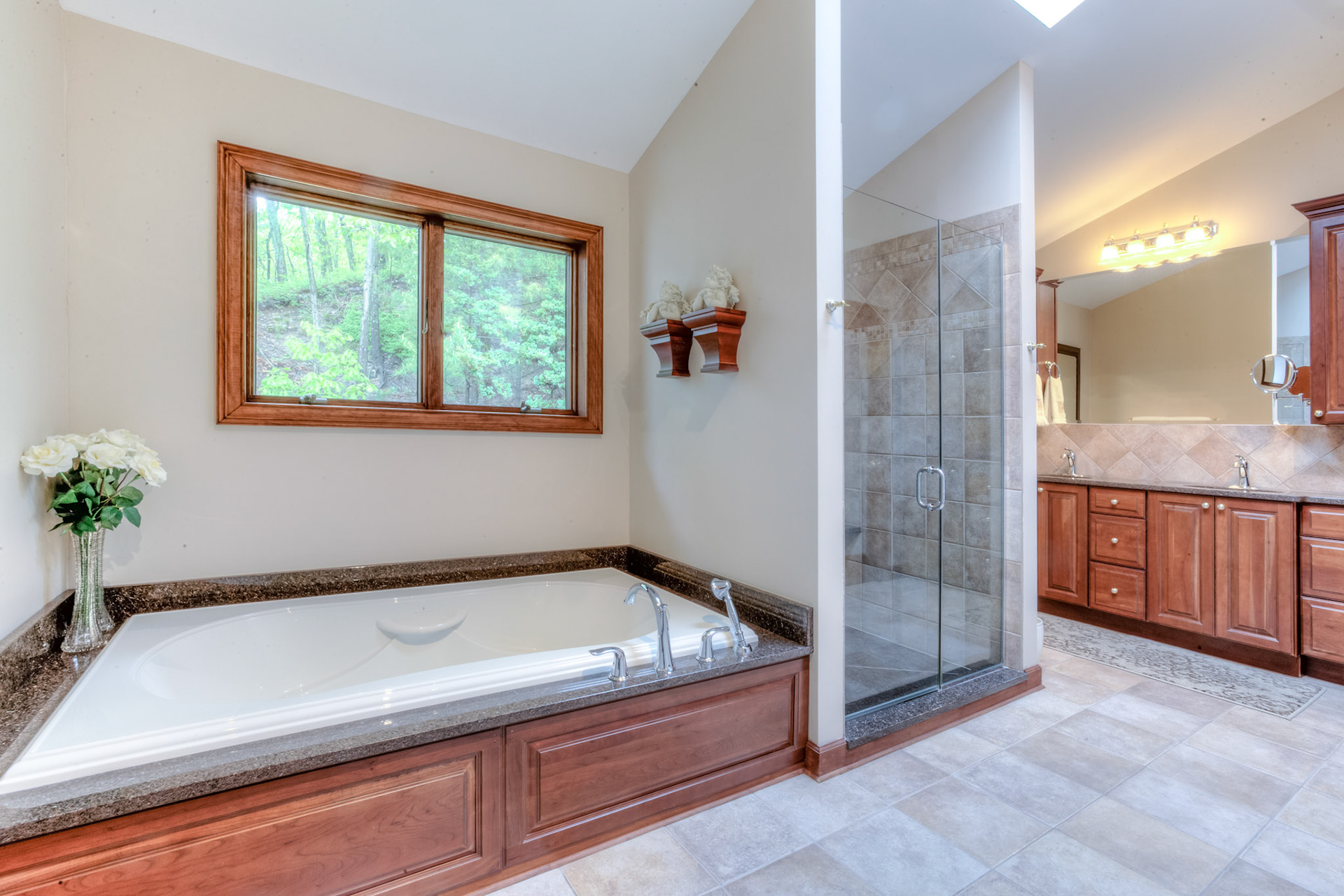real estate photo of luxury bathroom
