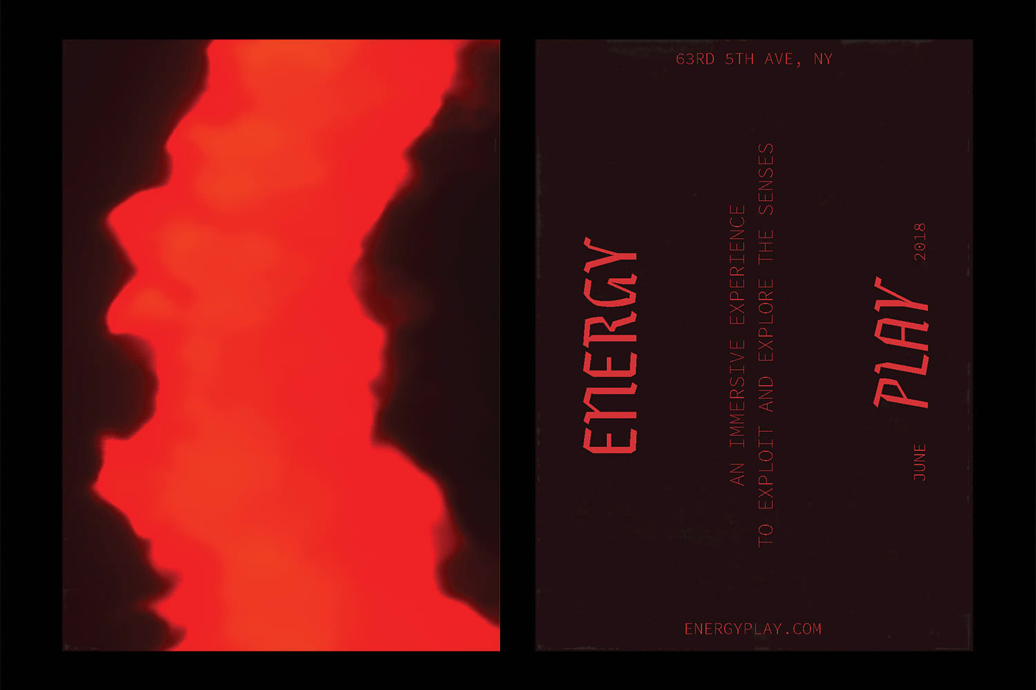 Energy Play by Kaylin Brown - event post card
