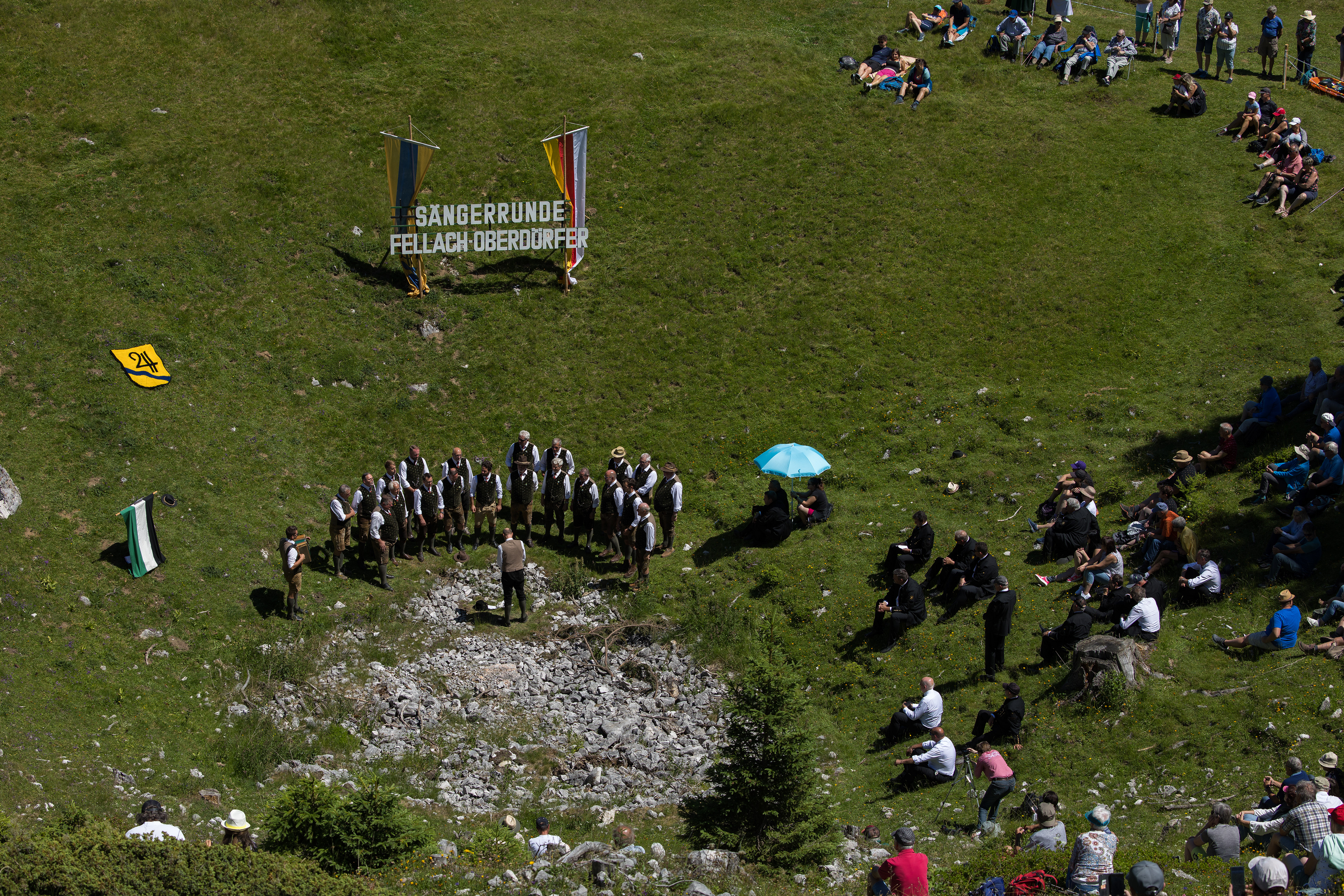 Choral Performance on Dobratsch Mountain