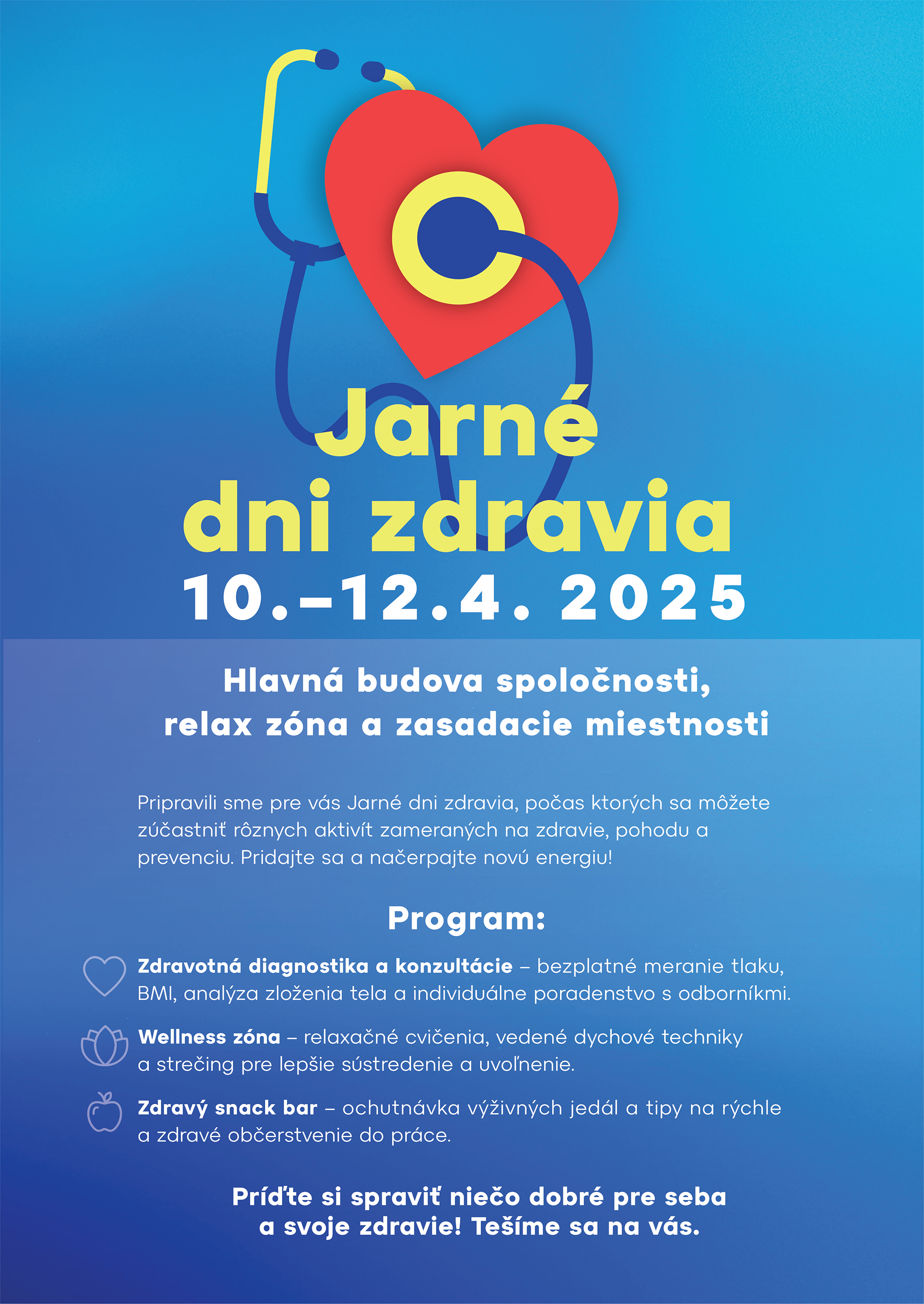 Plagát na internú firemnú akciu