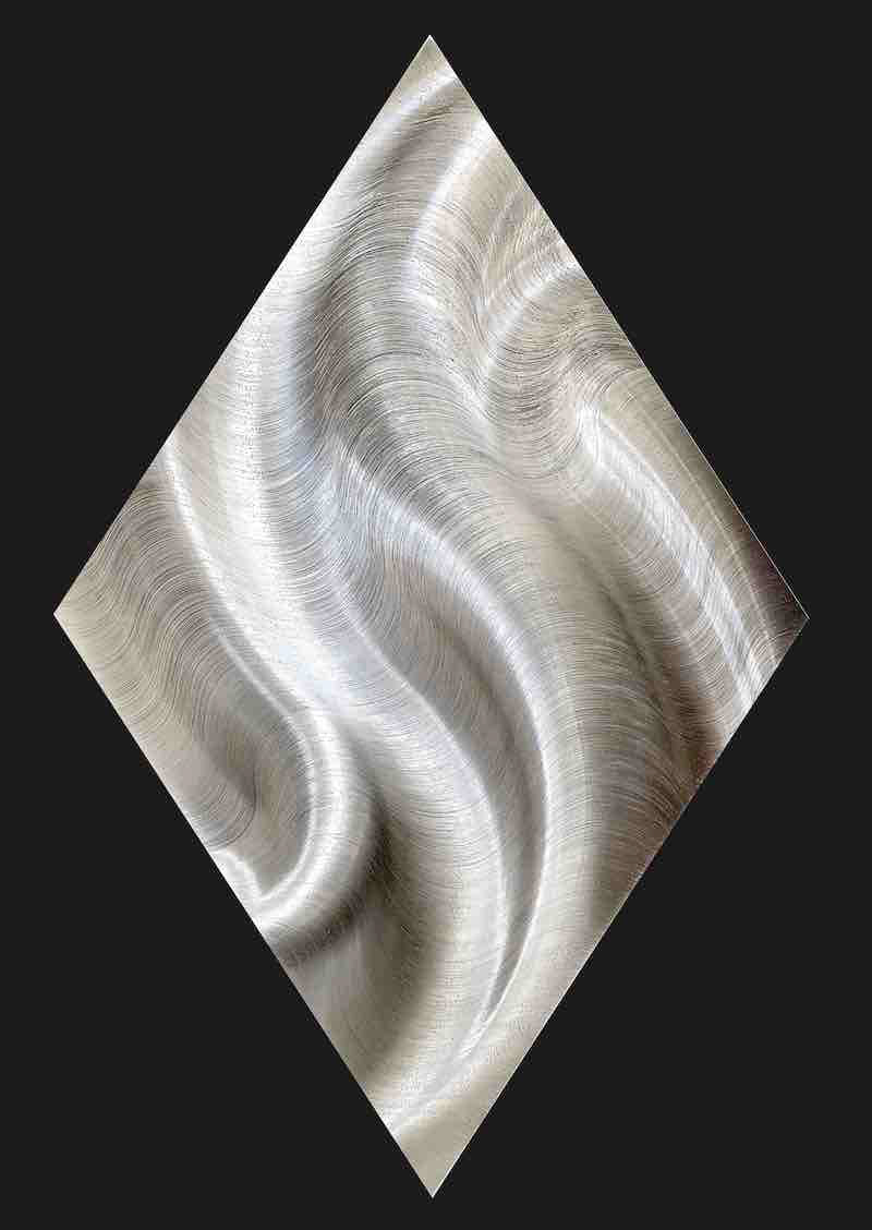 "2276", hand scored aluminium, 120 x 80cm, 2019