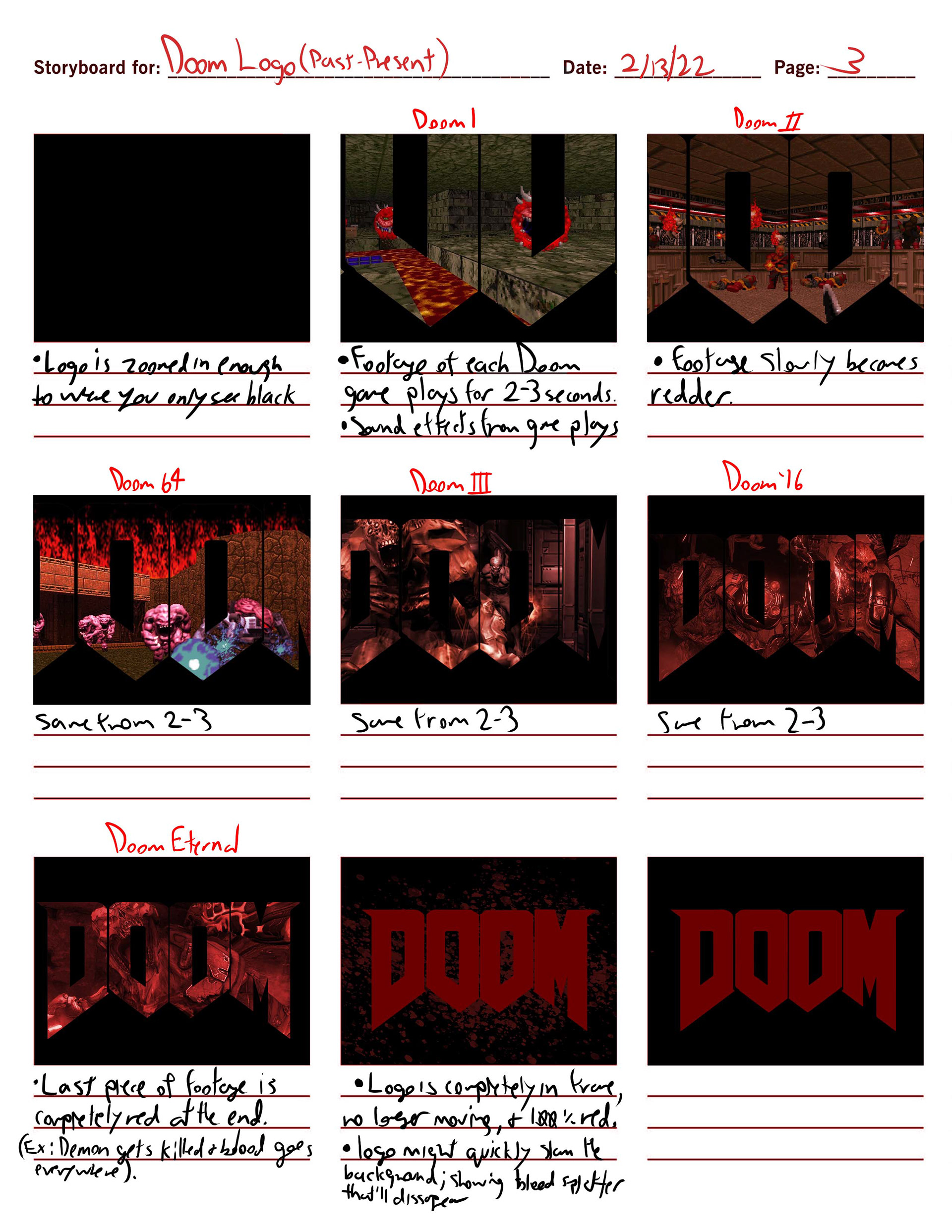 Legacy Logo Storyboard (used)