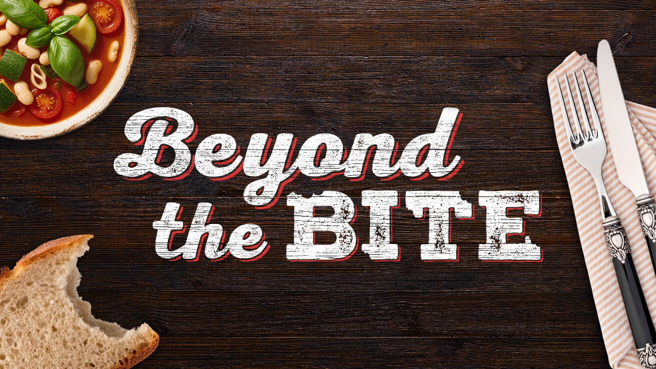 I wanted Beyond the Bite to feel warm and cozy, much like the kitchen at home with a warm meal at the table.