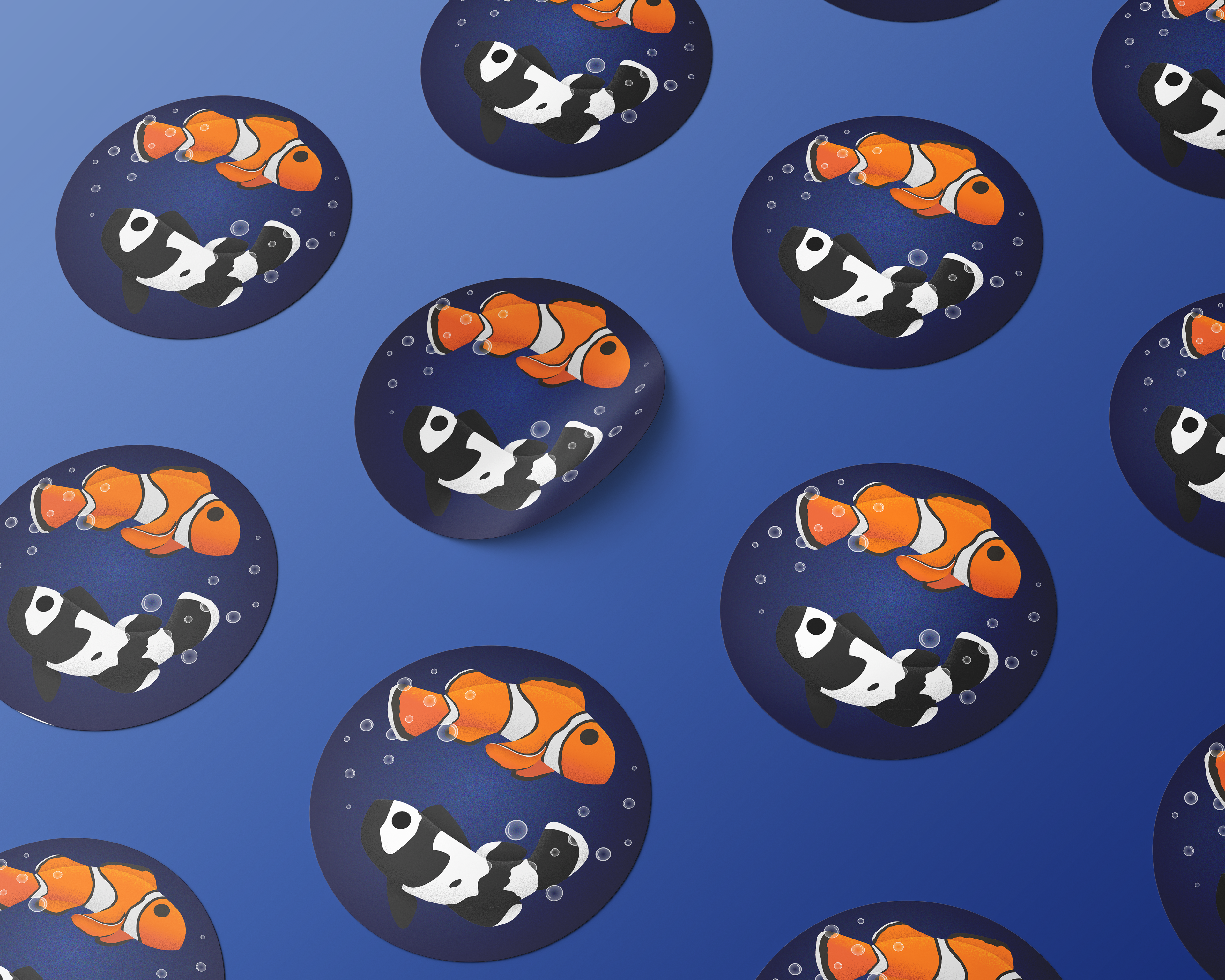 Fish stickers.