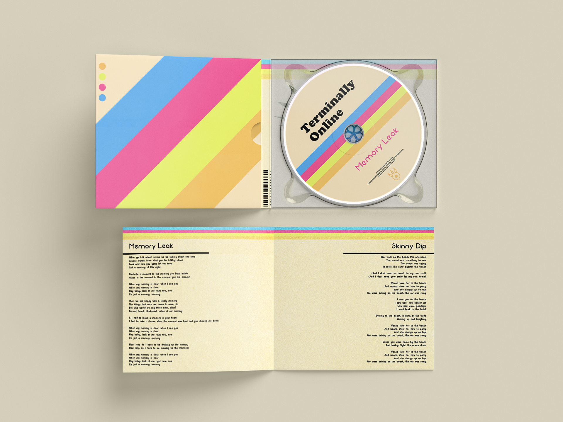 CD Case with Lyric Book.