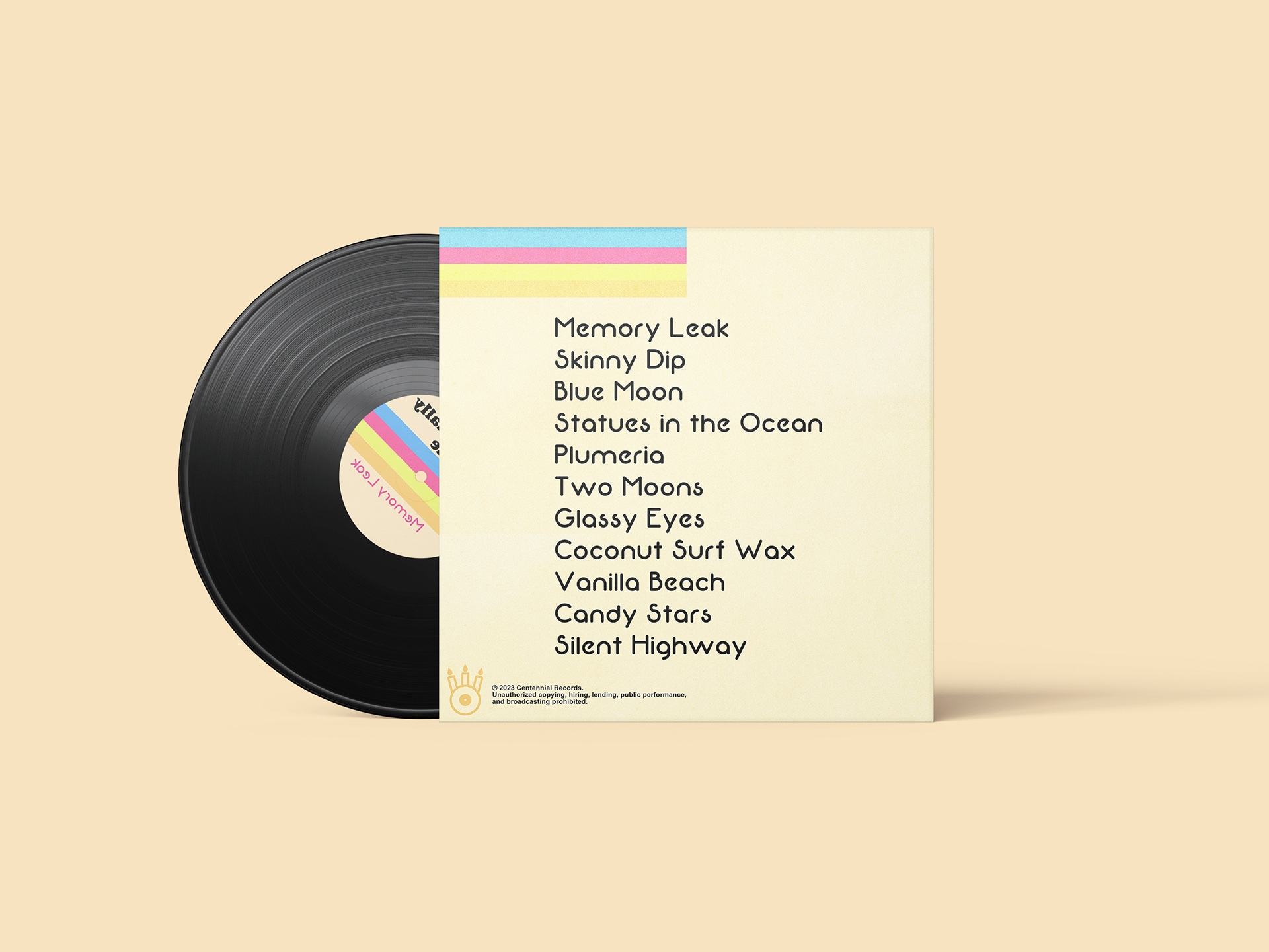 Vinyl with Cover (back).
