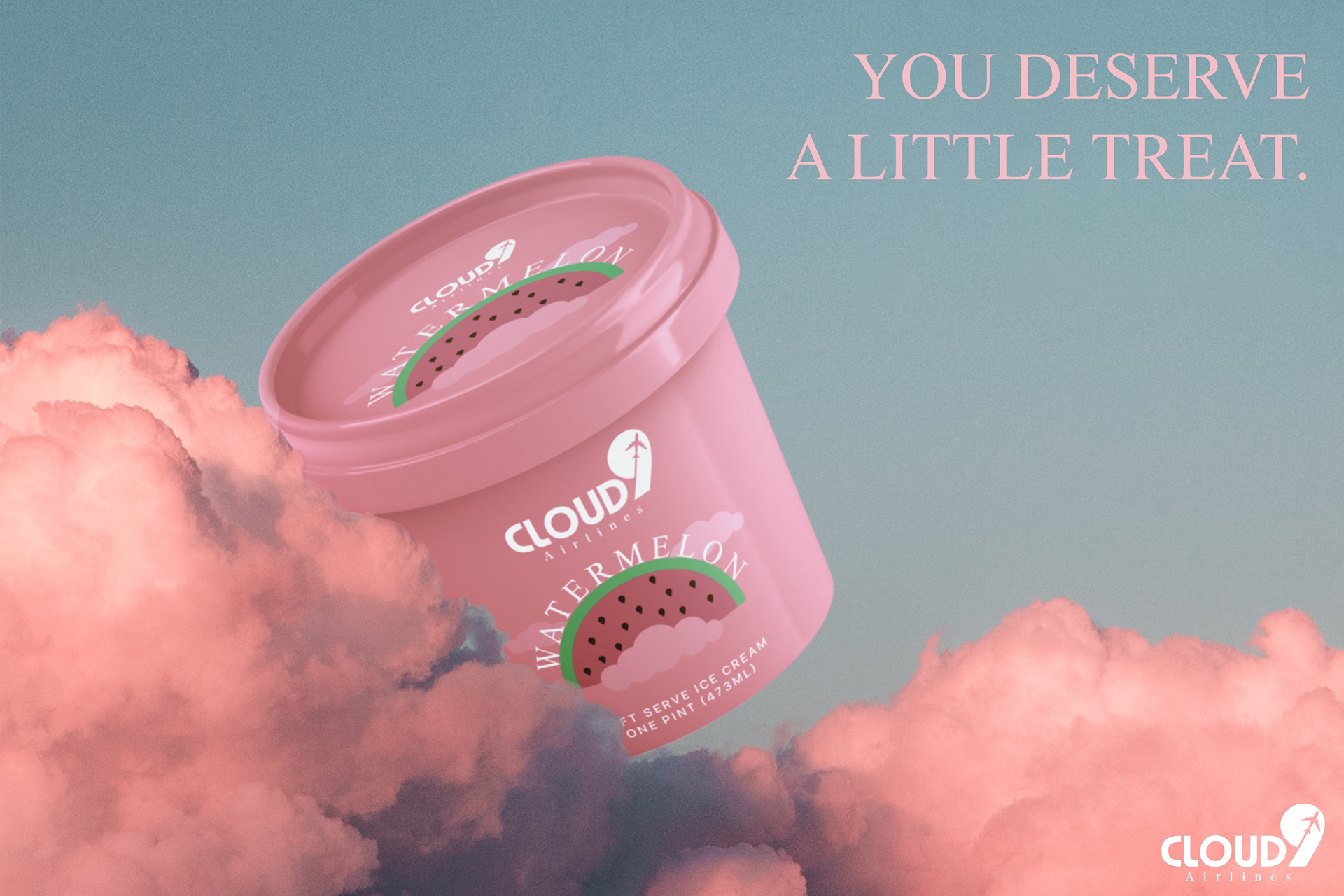 Cloud9's Signature Strawberry Ice Cream Ad.