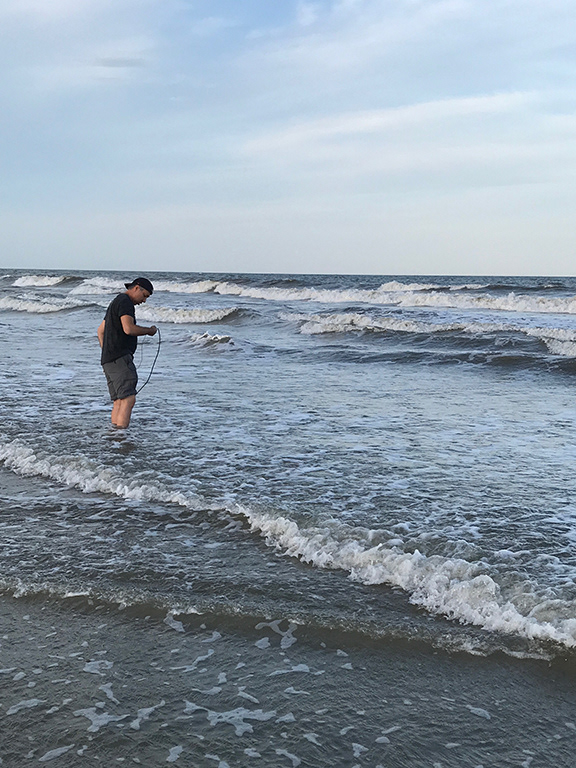 Ernesto recording underwater sound