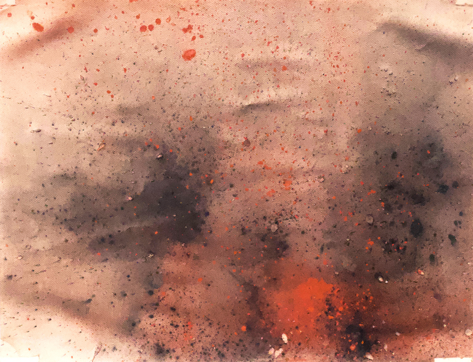 Ernesto R. Gómez, August #2, 2019, organic powder charcoal on Ingres Canson paper, 19x25" 