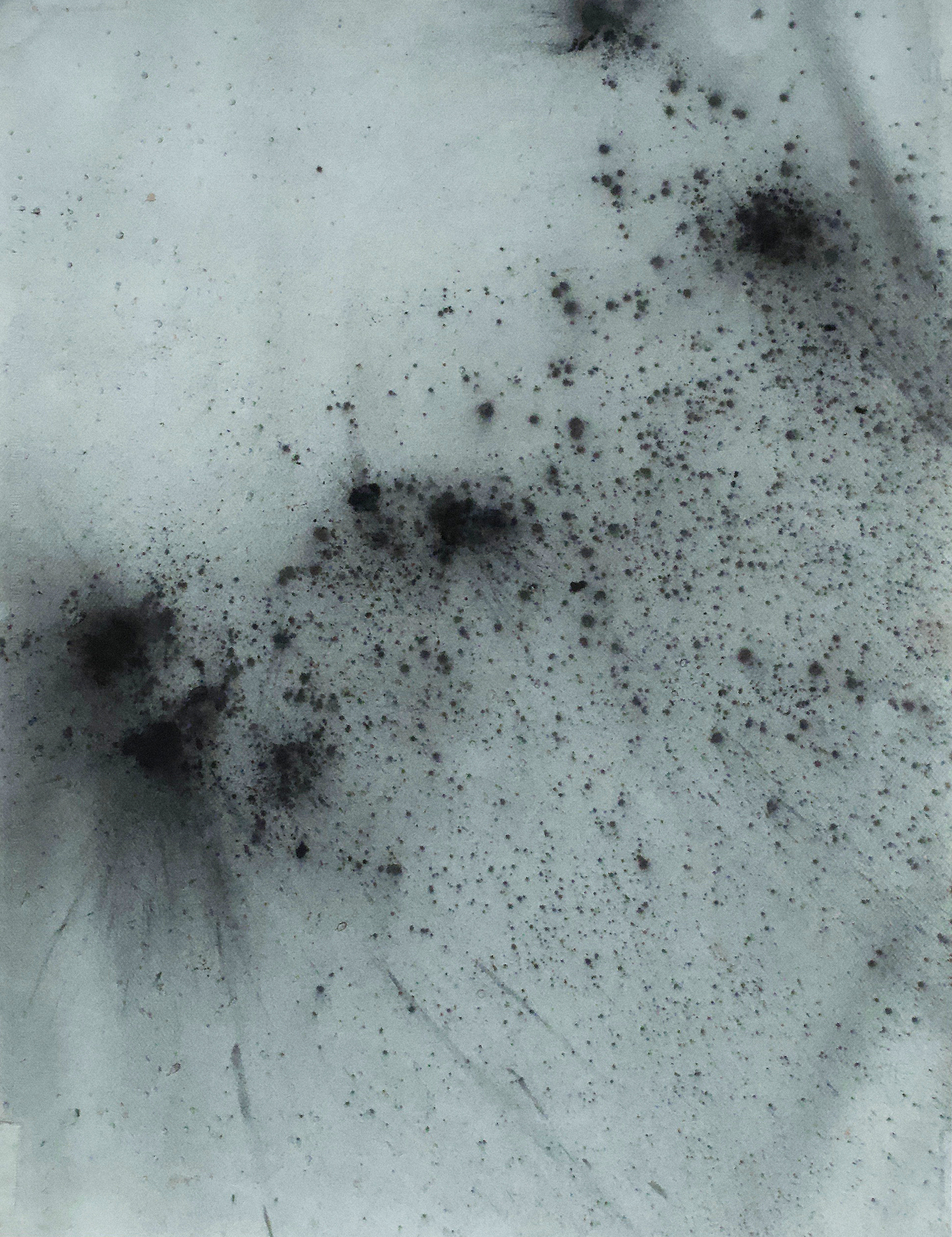 Ernesto R. Gómez, August #3, 2019, organic powder charcoal on Ingres Canson paper, 25x19" 