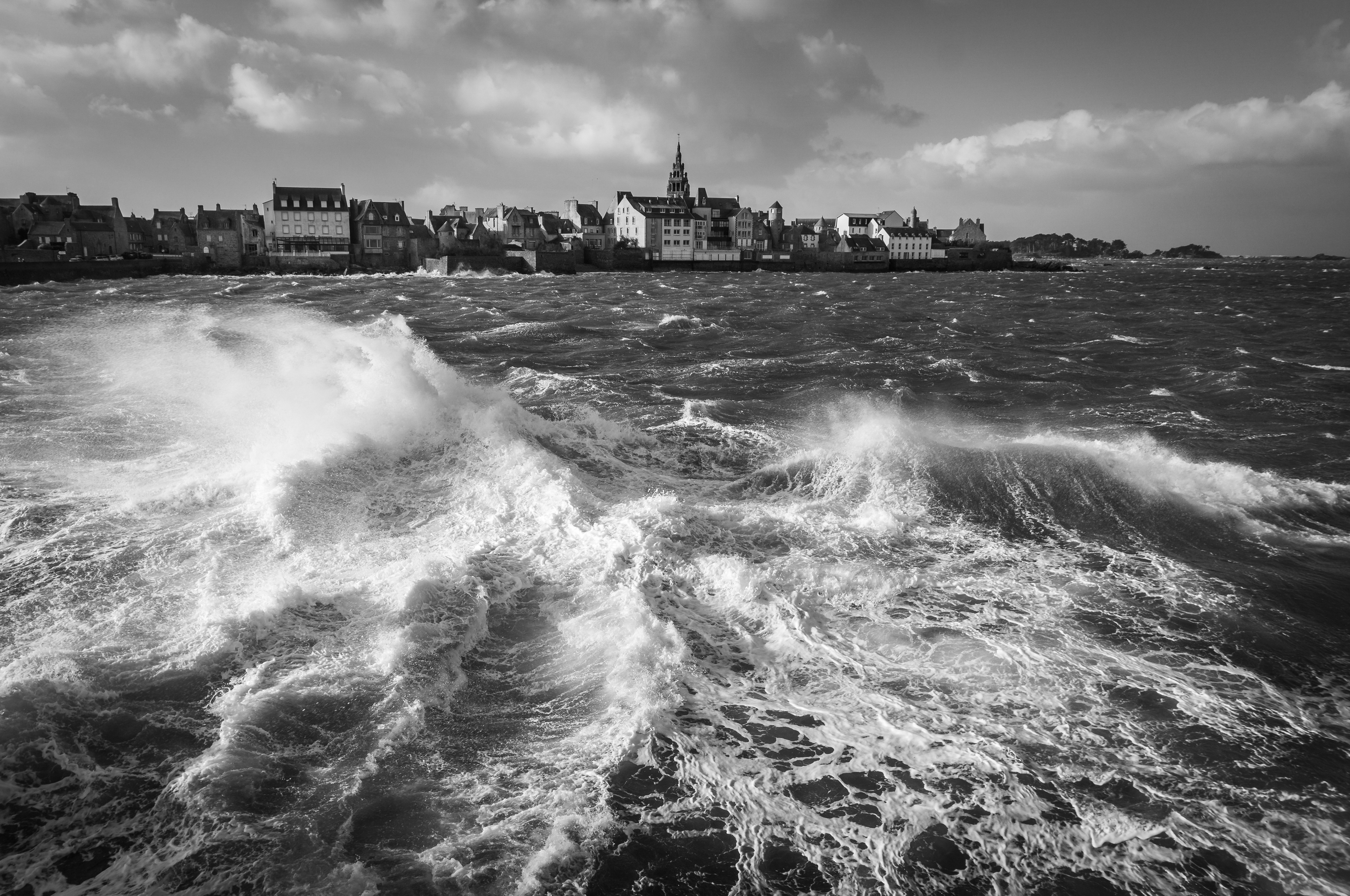 Vent de Nord Est sur Roscoff