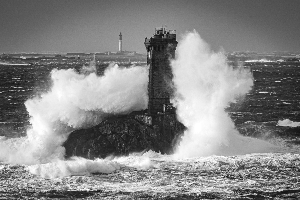 Phare de la Vielle et la tempête