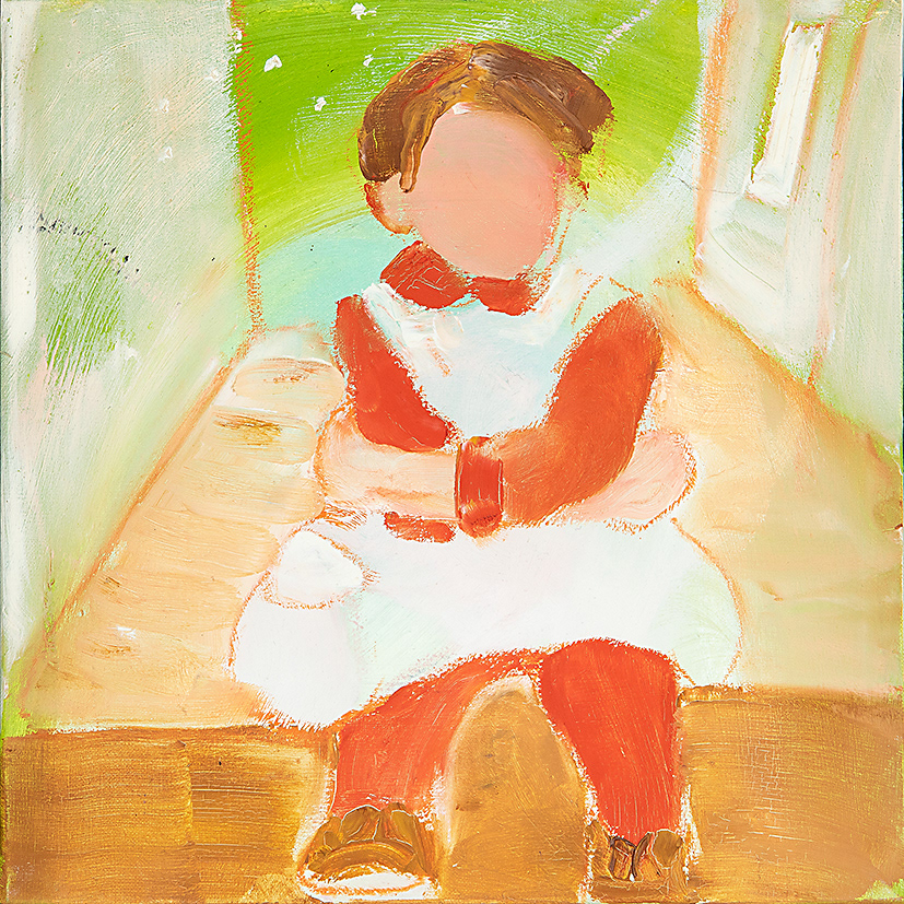 Mädchen auf der Treppe