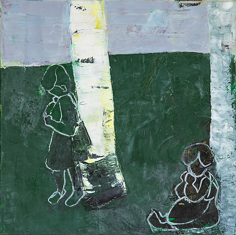 Geschwister mit Birken