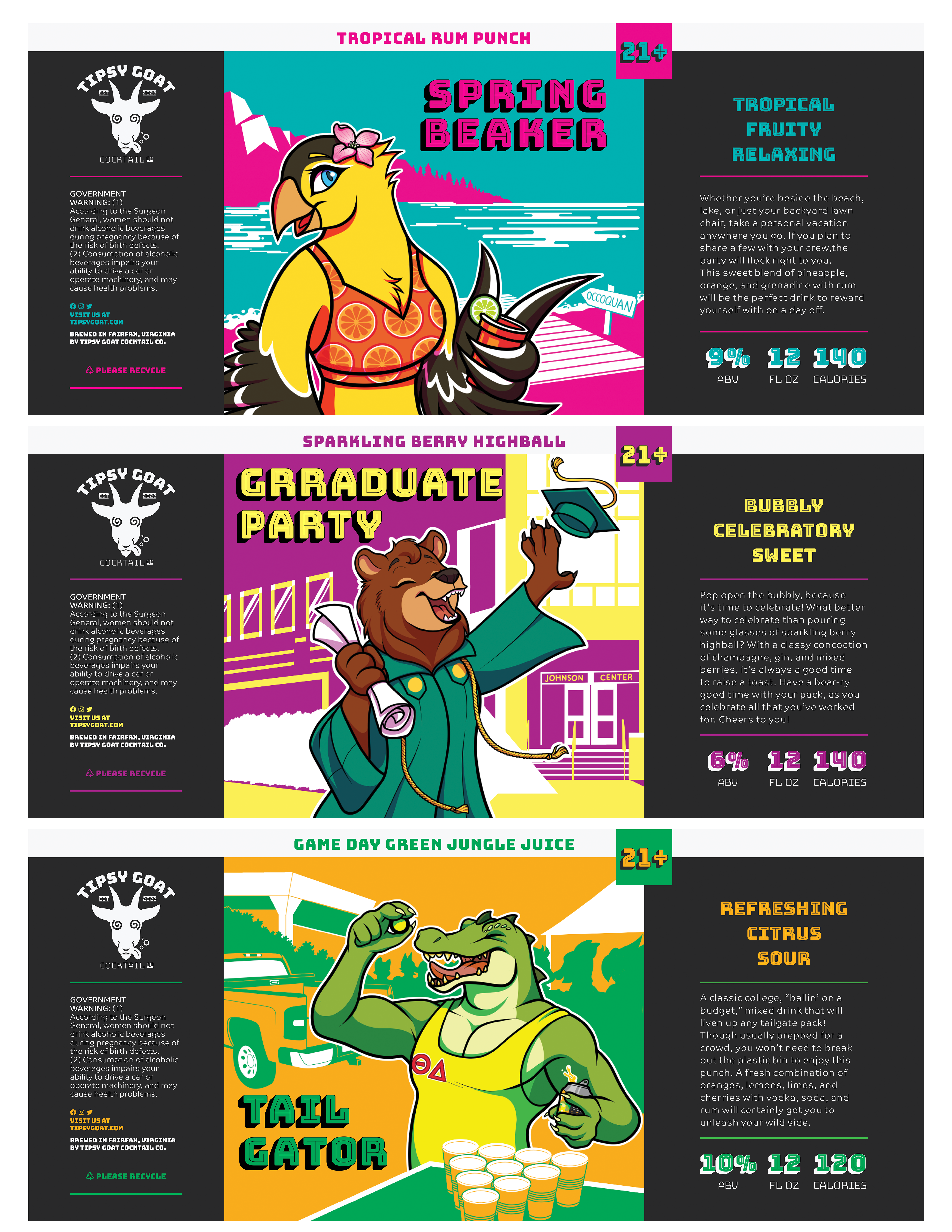 Senior Design Project - Canned Cocktail Labels - May 2023