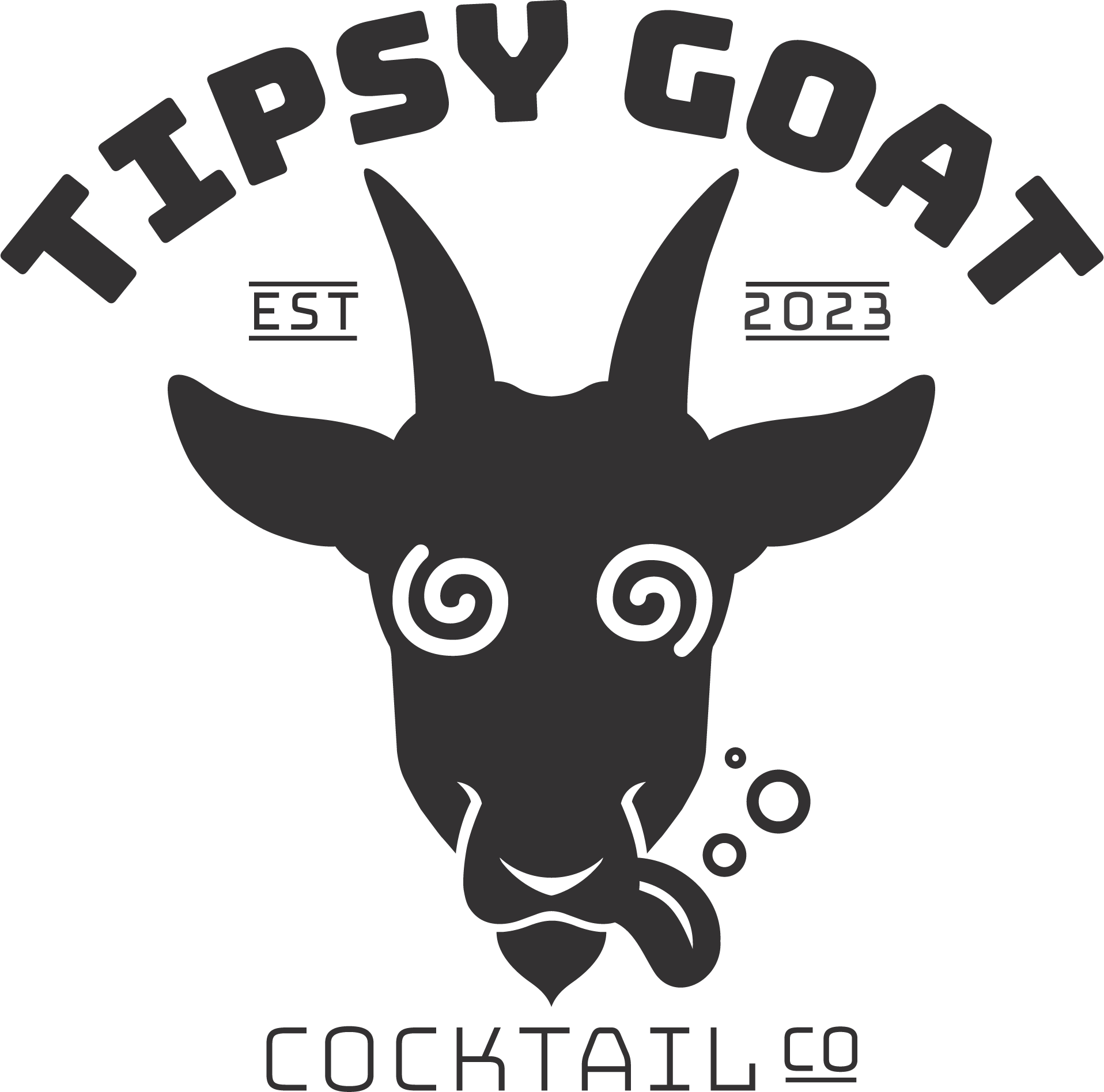 Senior Design Project - Tipsy Goat Cocktail co. Logo - March 2023