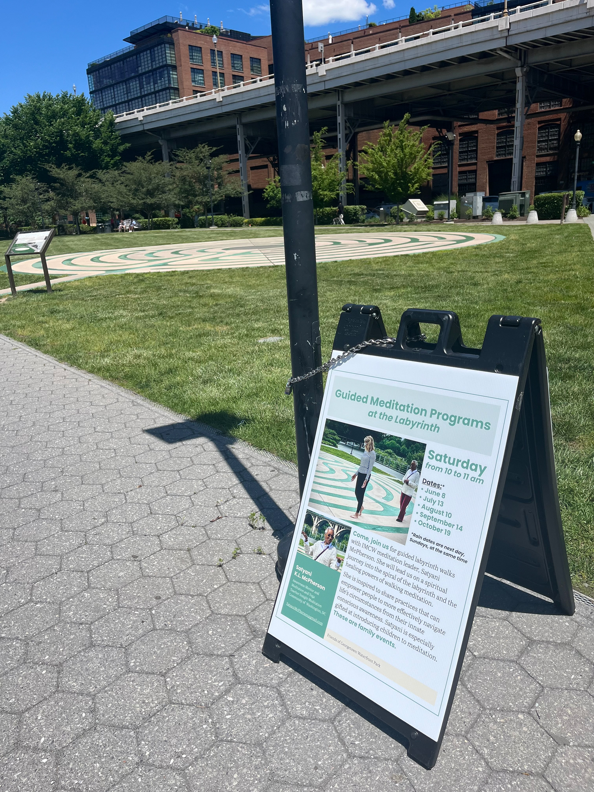 Georgetown Waterfront Labyrinth Event Poster - May 2024