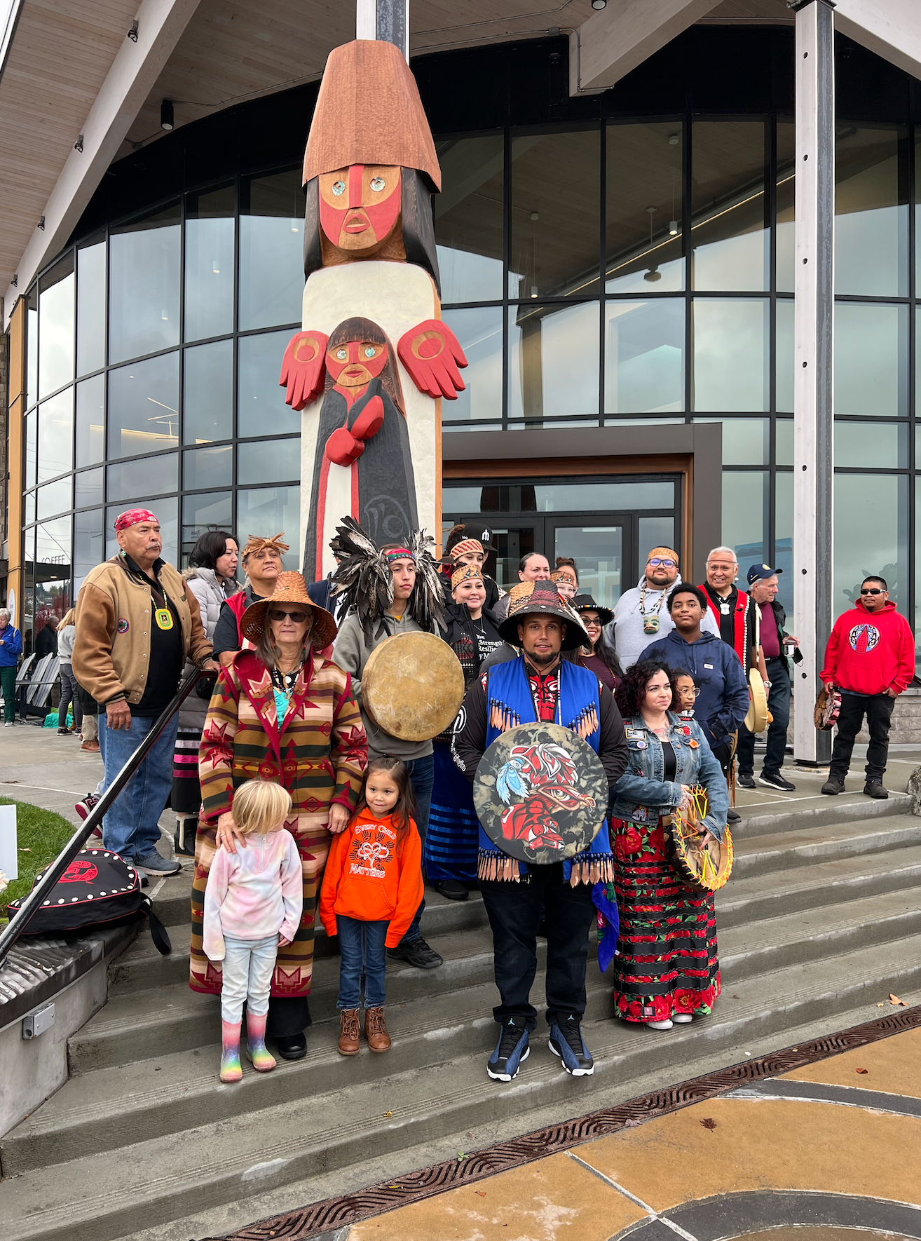 Group Photo at Edmonds Waterfront Center with Tulalip Tribal Members