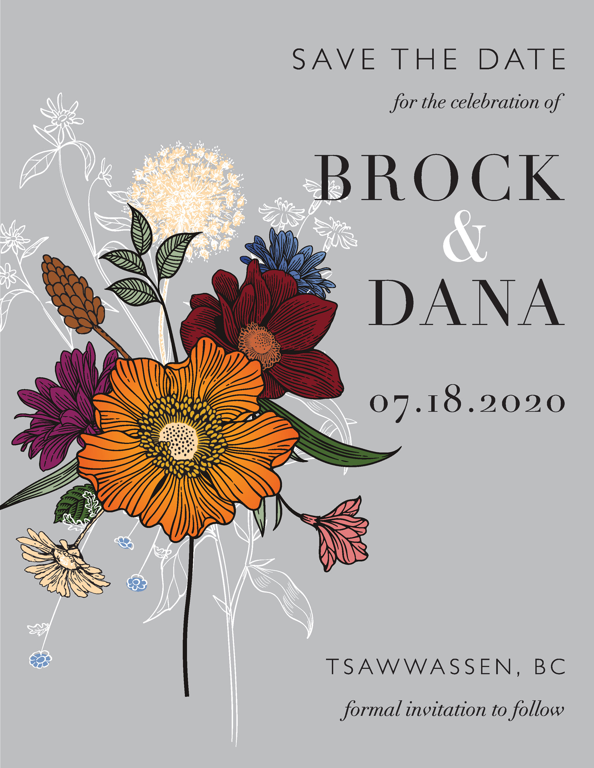 Wedding invite, 2020