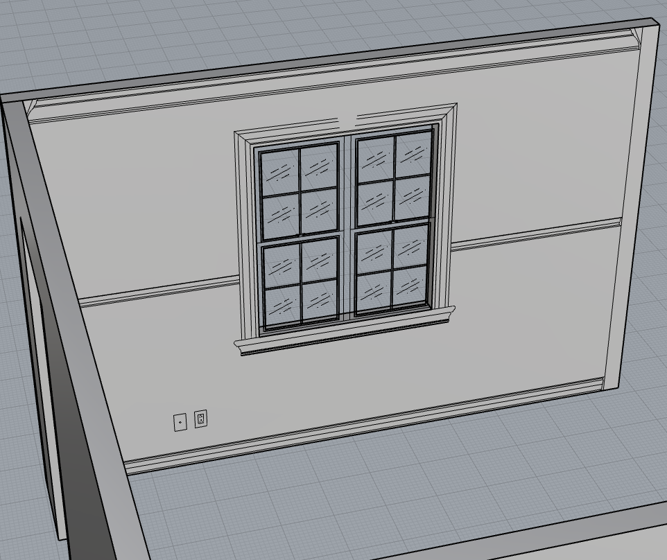 3D Model - Window Detail