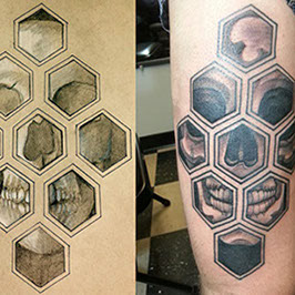 Hex Skull (tattoo design), 2013