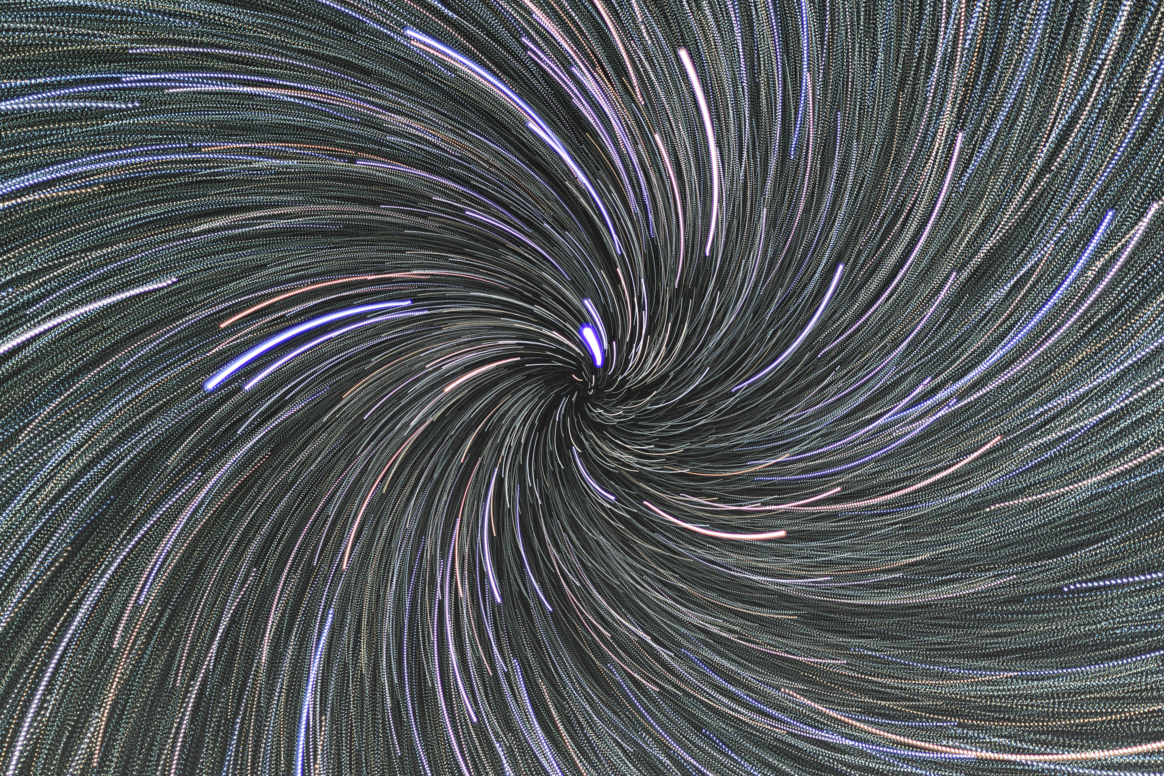 Polaris star trail swirl