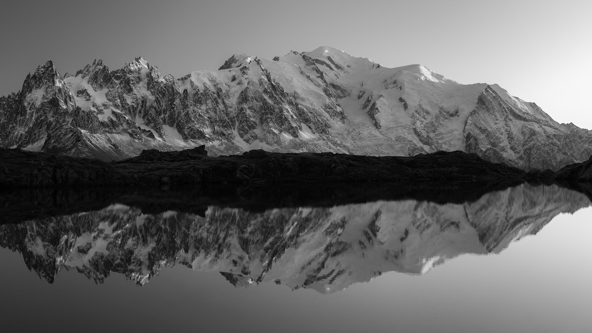Mont Blanc et Aiguille du Midi