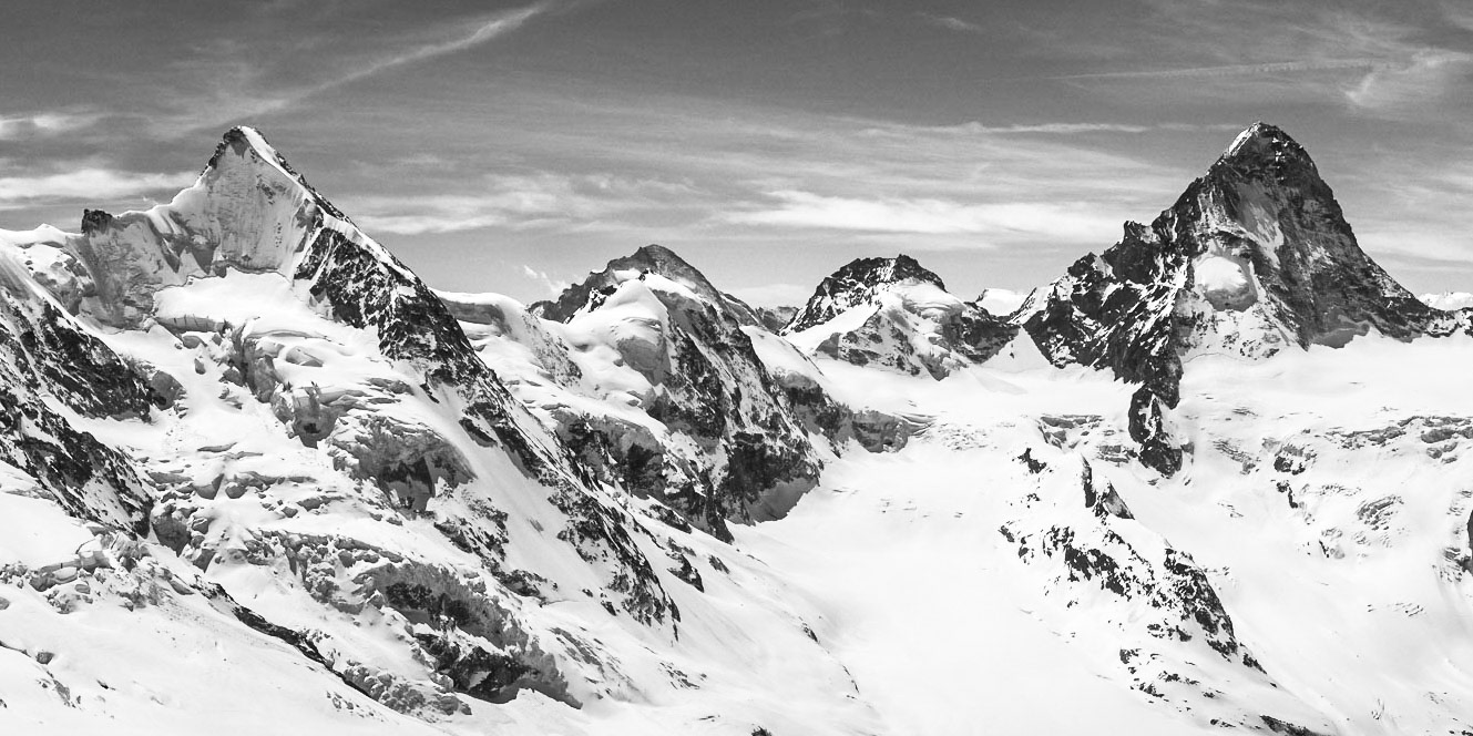 Obergabelhorn et la Dent Blanche