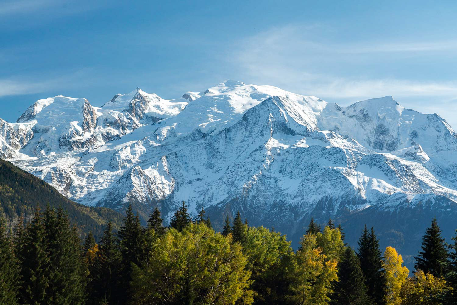 Le Mont Blanc à l'automne