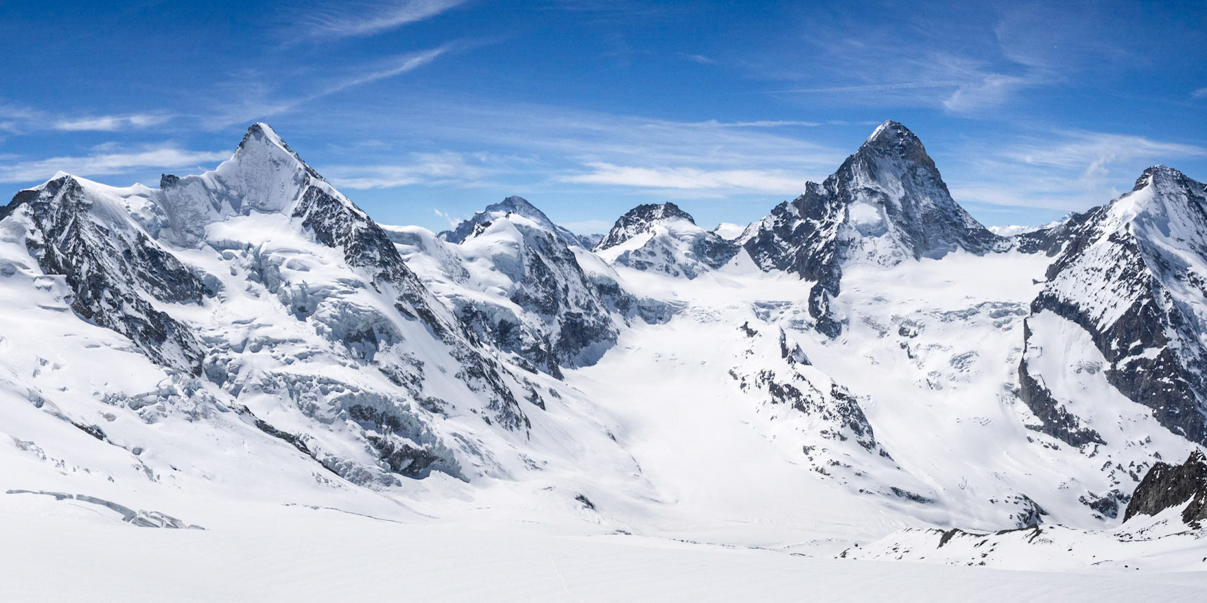 Obergabelhorn et la Dent Blanche (Valais)