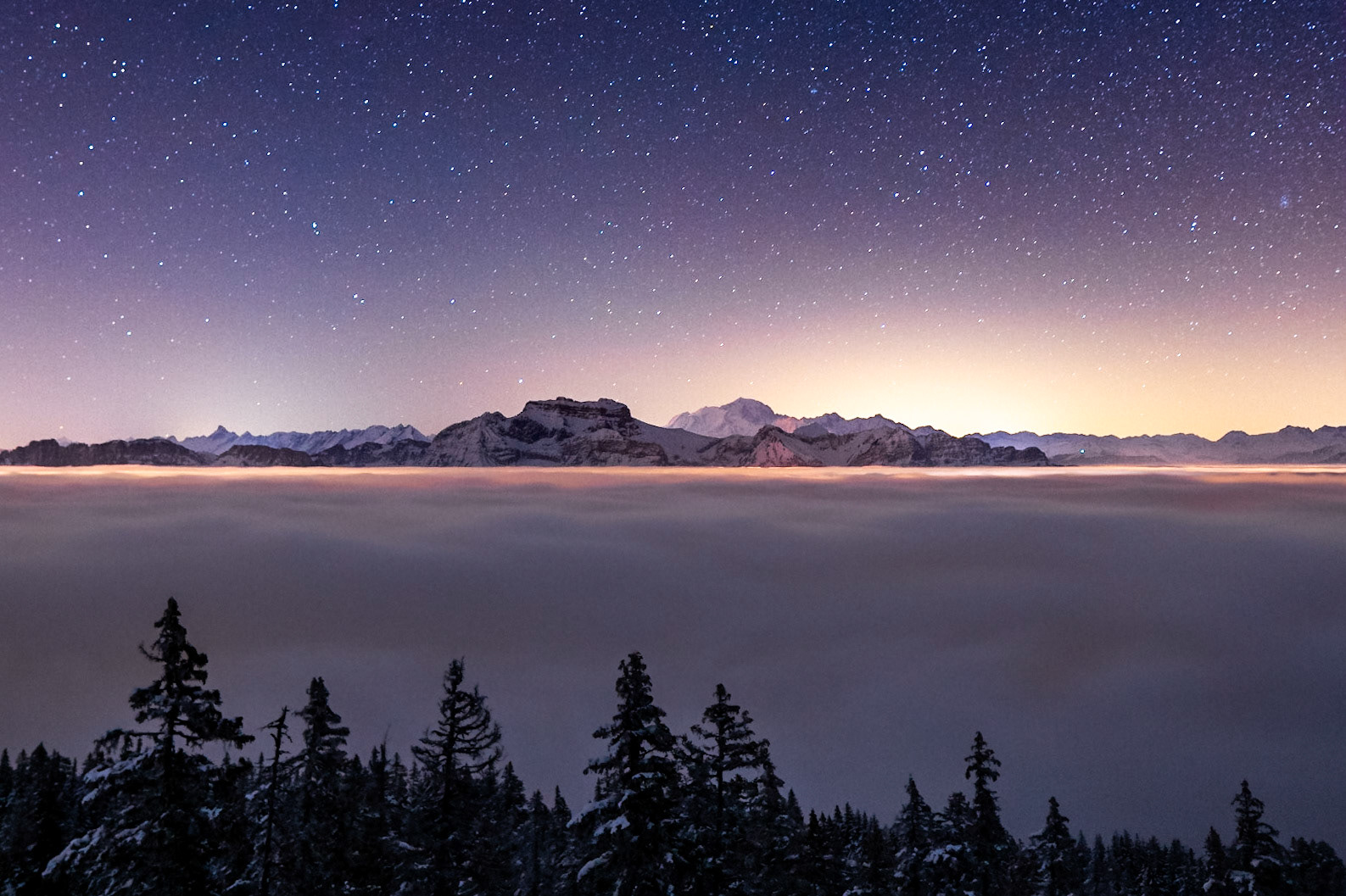 Tournette et Mont Blanc