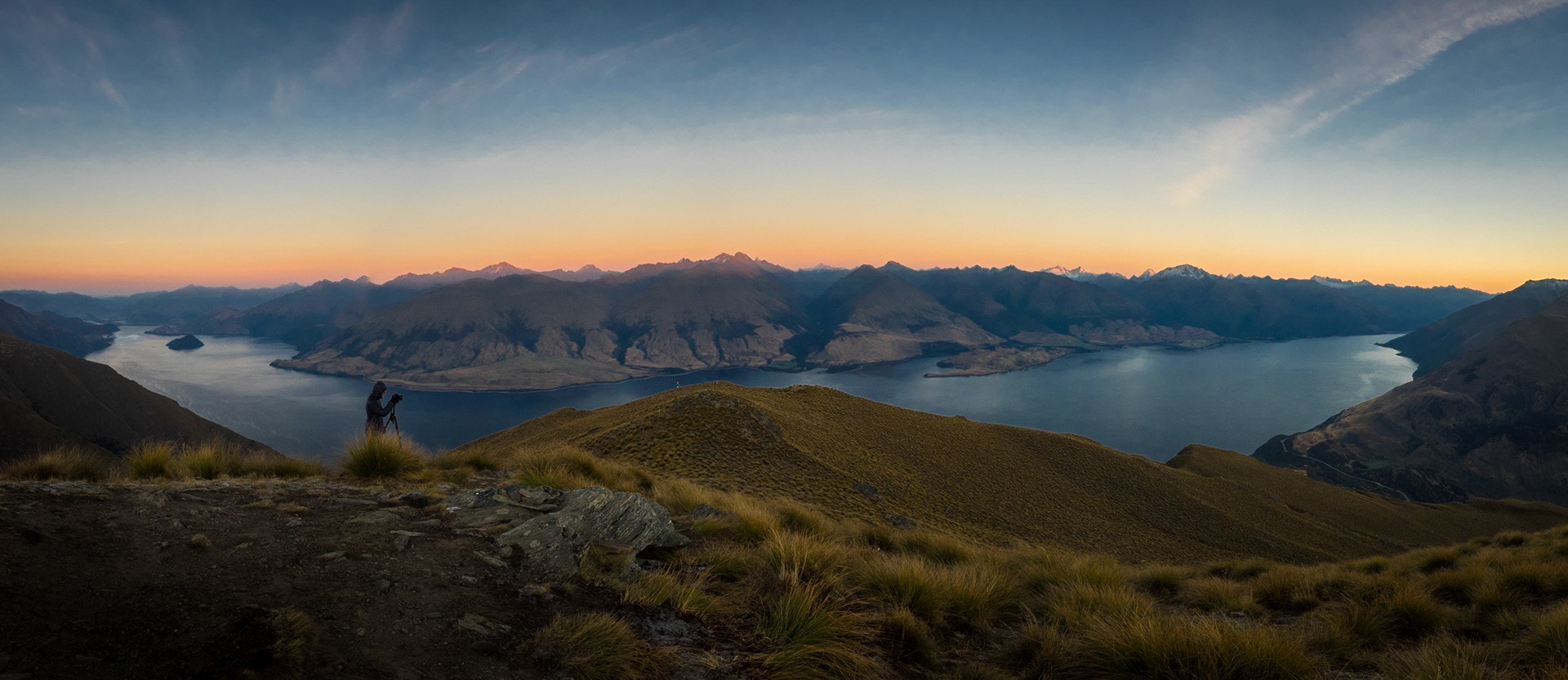 Sunrise Panorama - Wanaka Lake