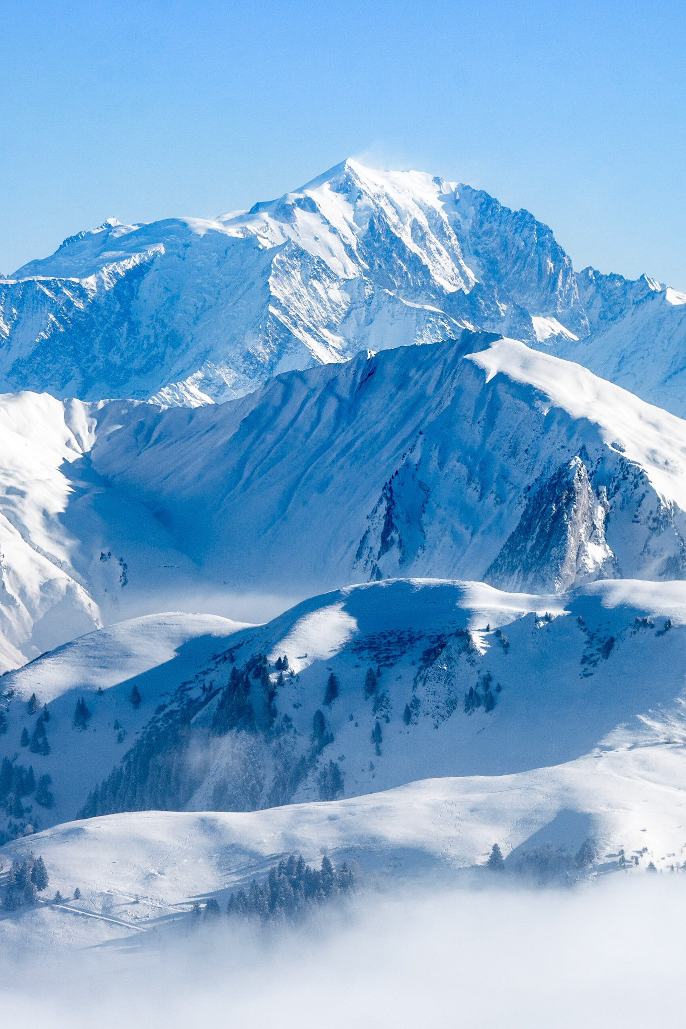 Mont Blanc vu depuis le Tournette
