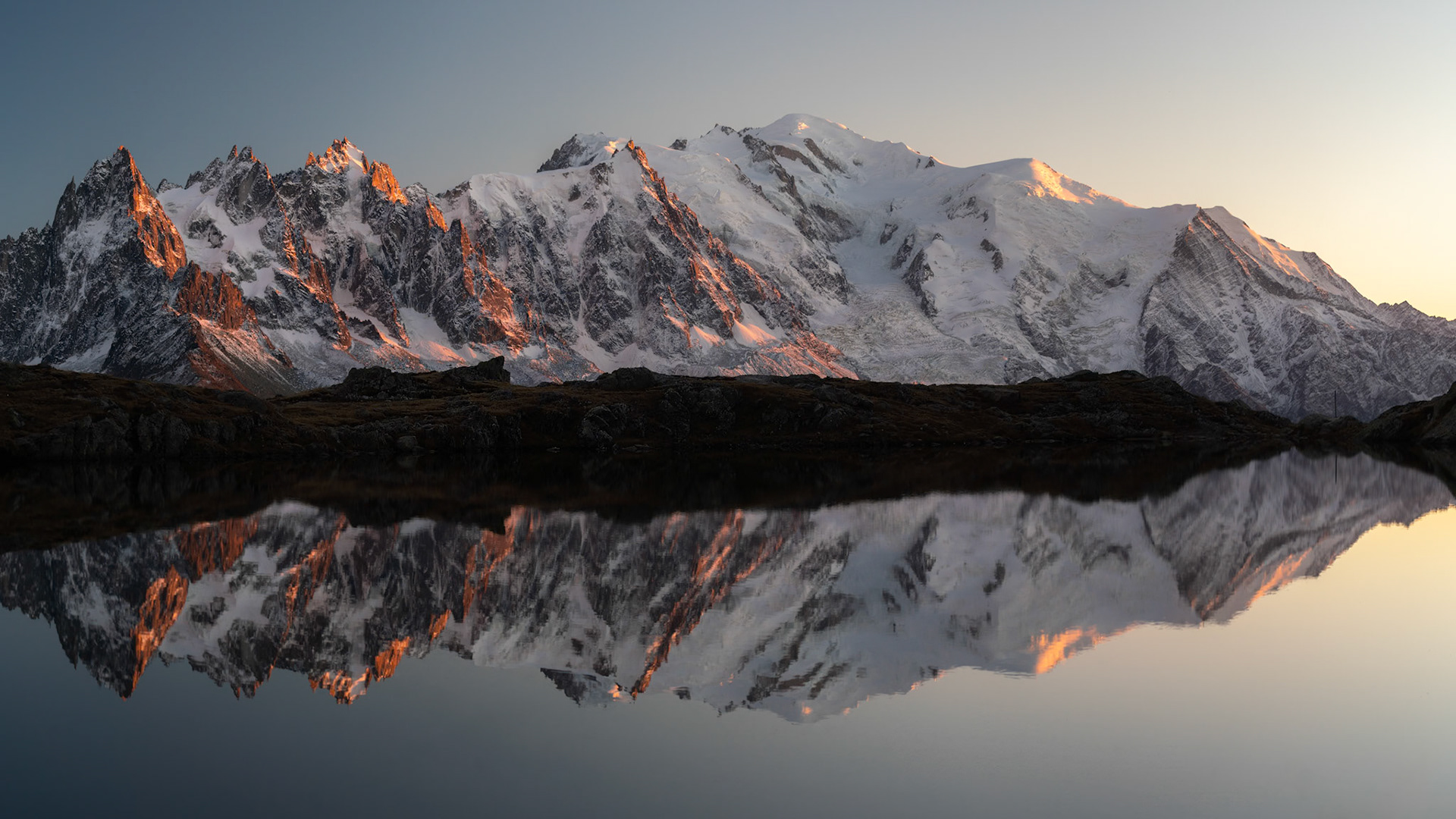 Mont Blanc et Aiguille du Midi