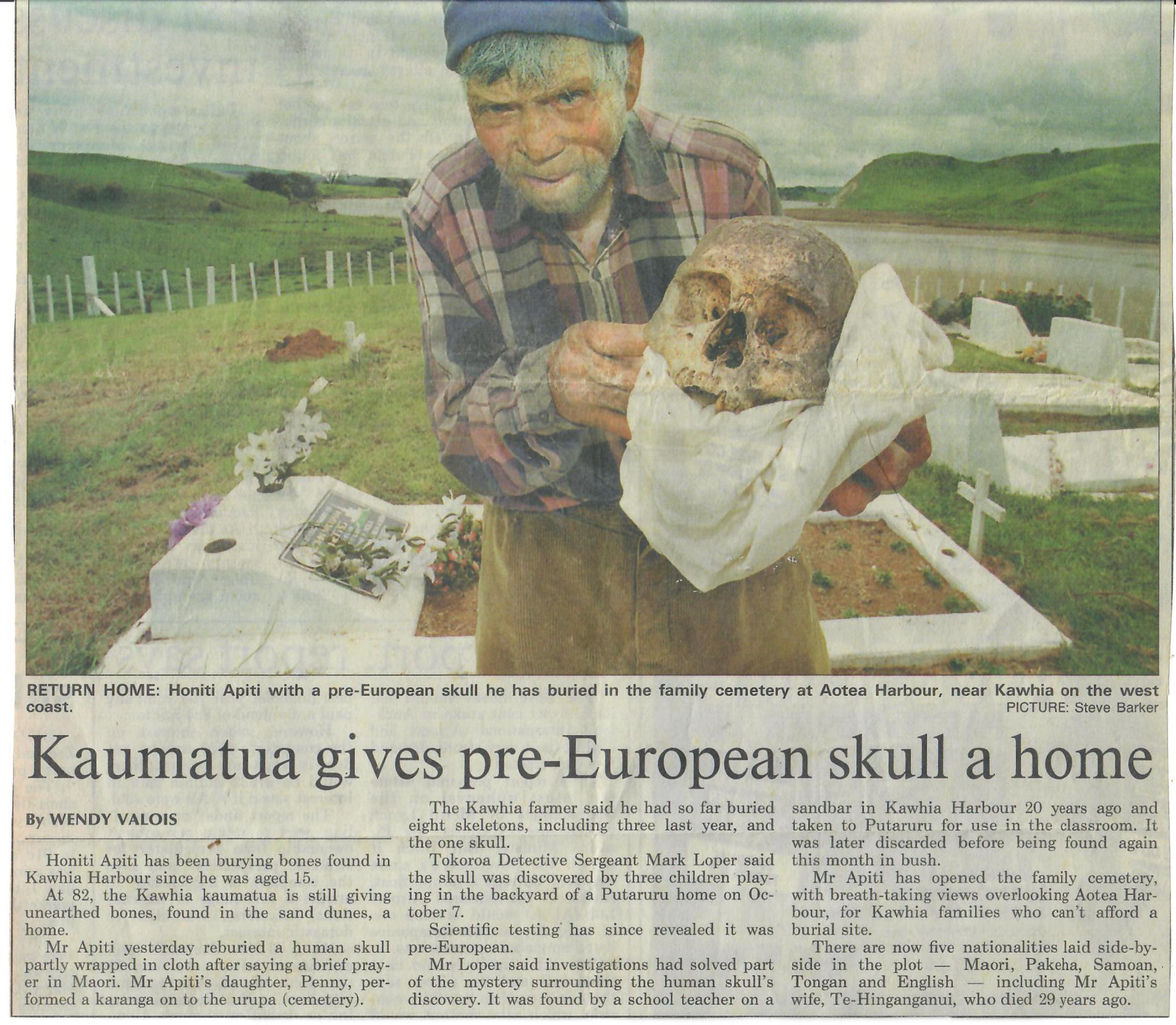 Kaumatua gives pre-European skull a home