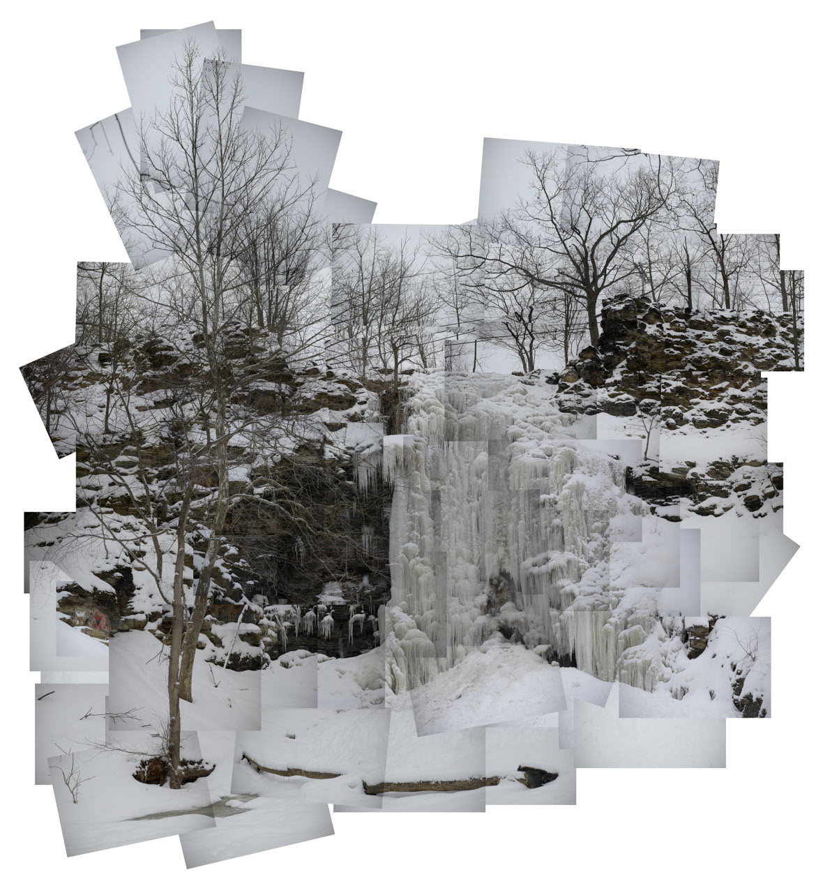 Waterfall Composition, 2025, Inkjet Print