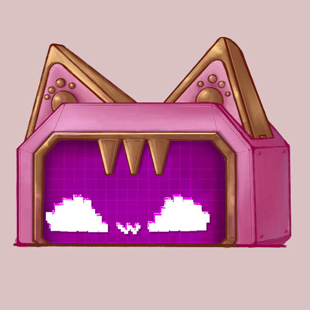 Pngtuber design inspired by the game "There is No Game: Wrong Dimension" 