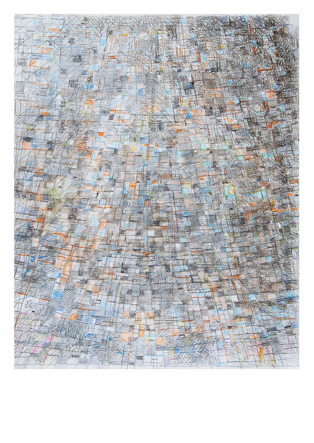 Pflastersteine, II/2024, Mischtechnik, 52 cm x 42 cm